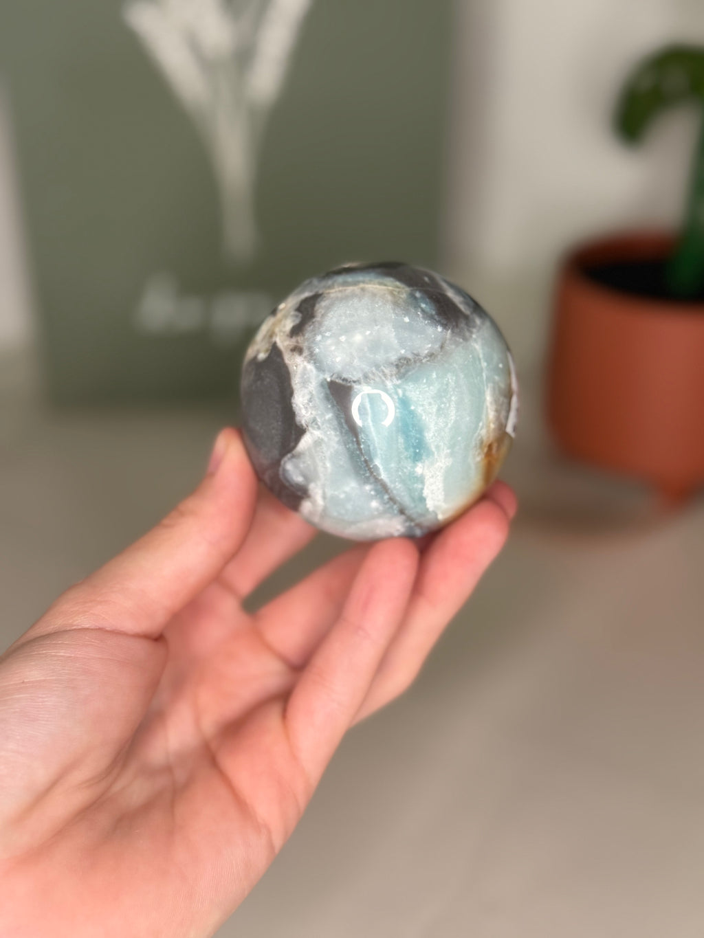 Caribbean calcite sphere