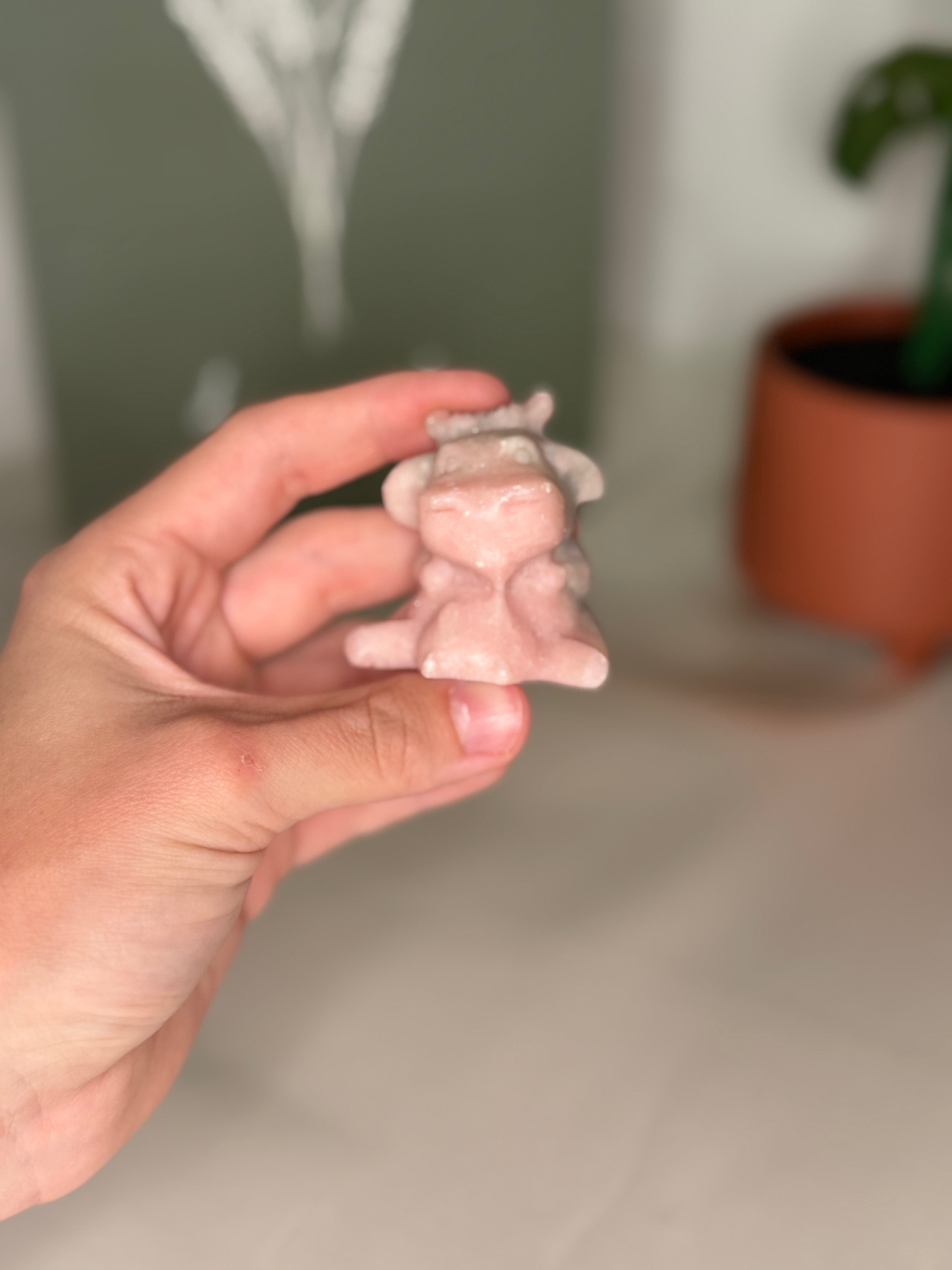 Pink opal cow