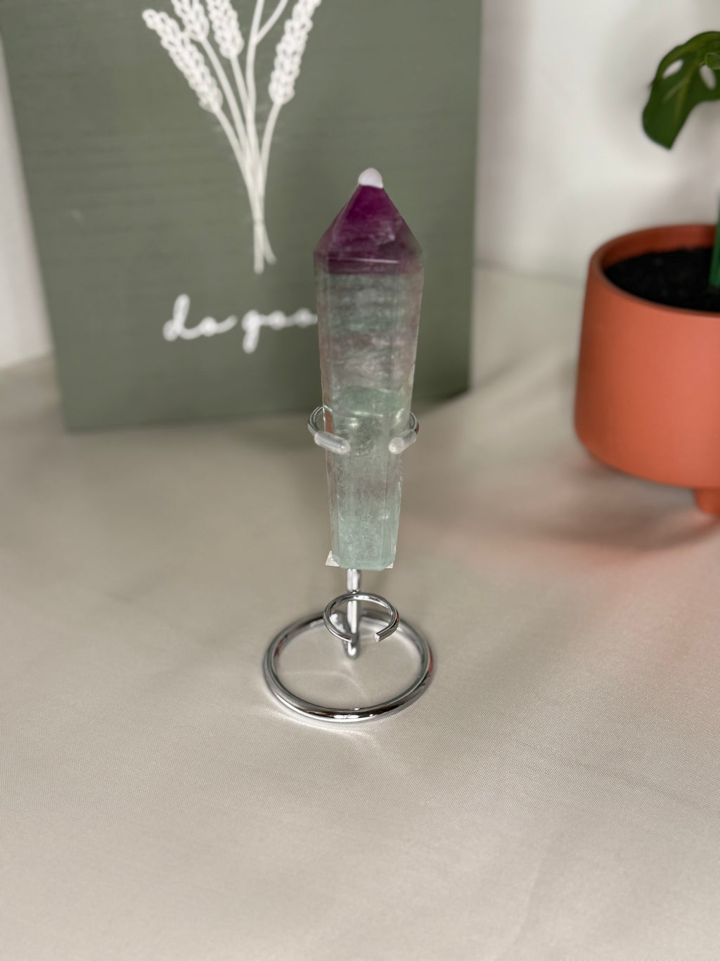 Rainbow fluorite wands