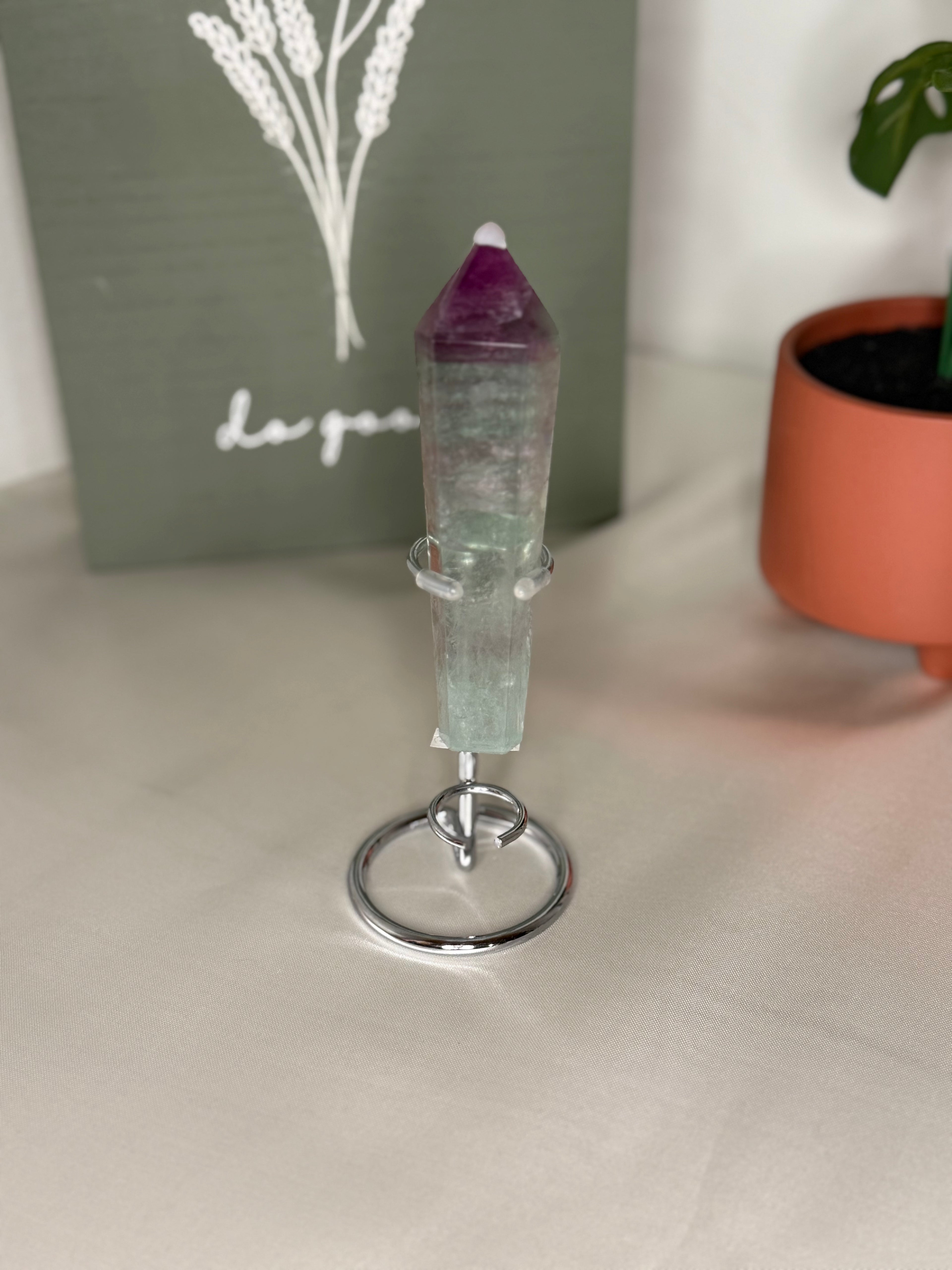 Rainbow fluorite wands