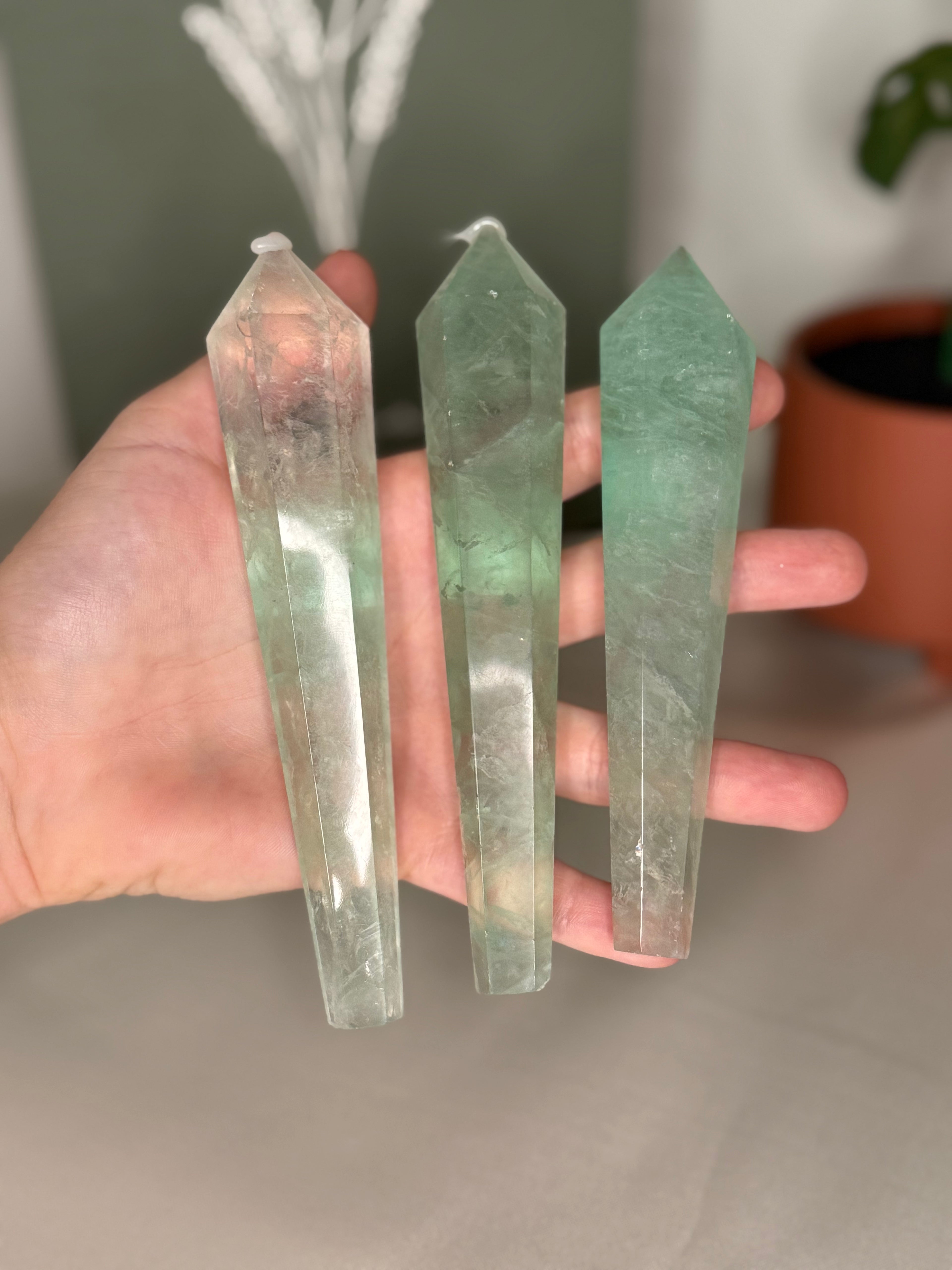 Baja fluorite wands