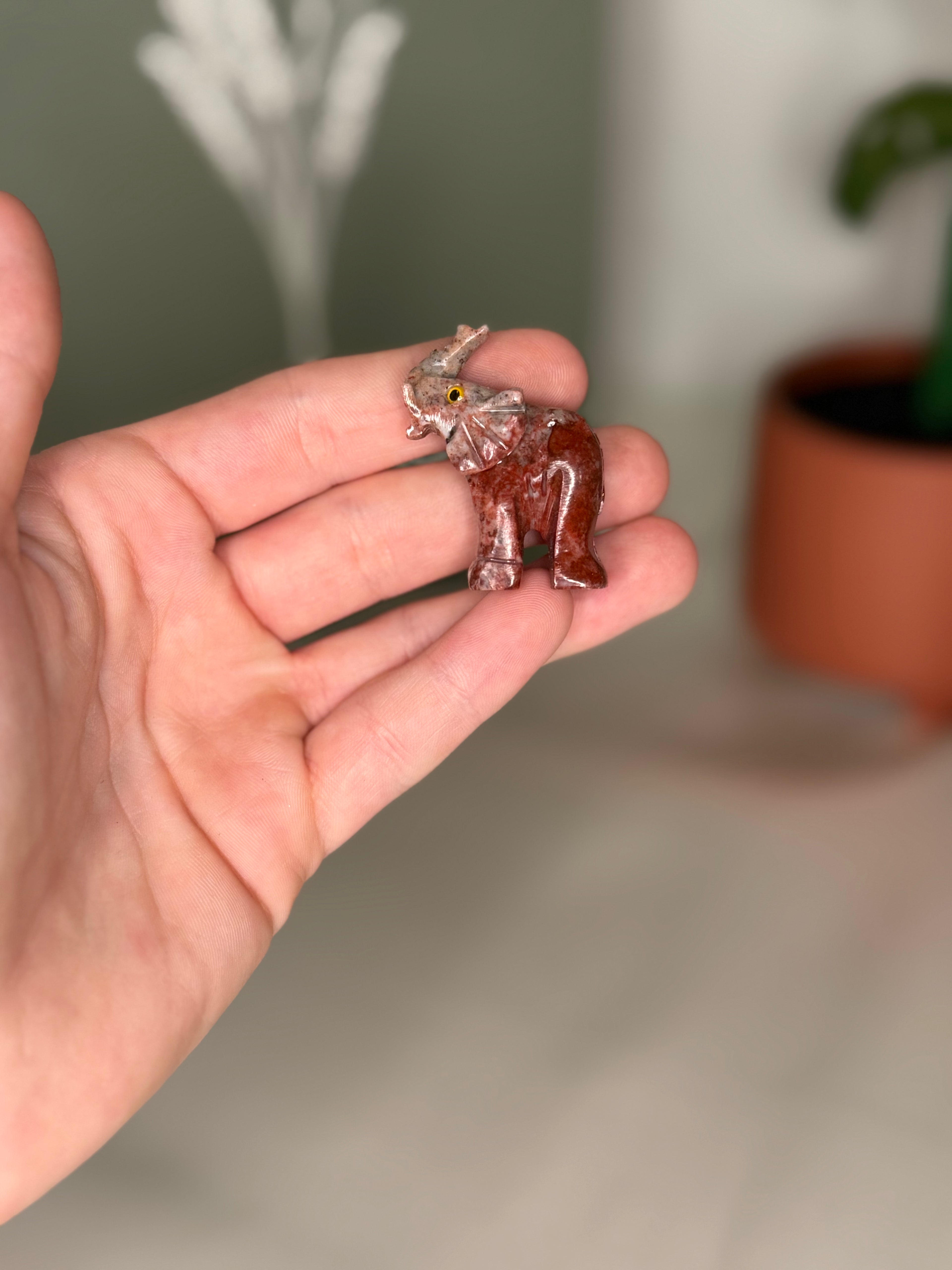 Soapstone animal carvings