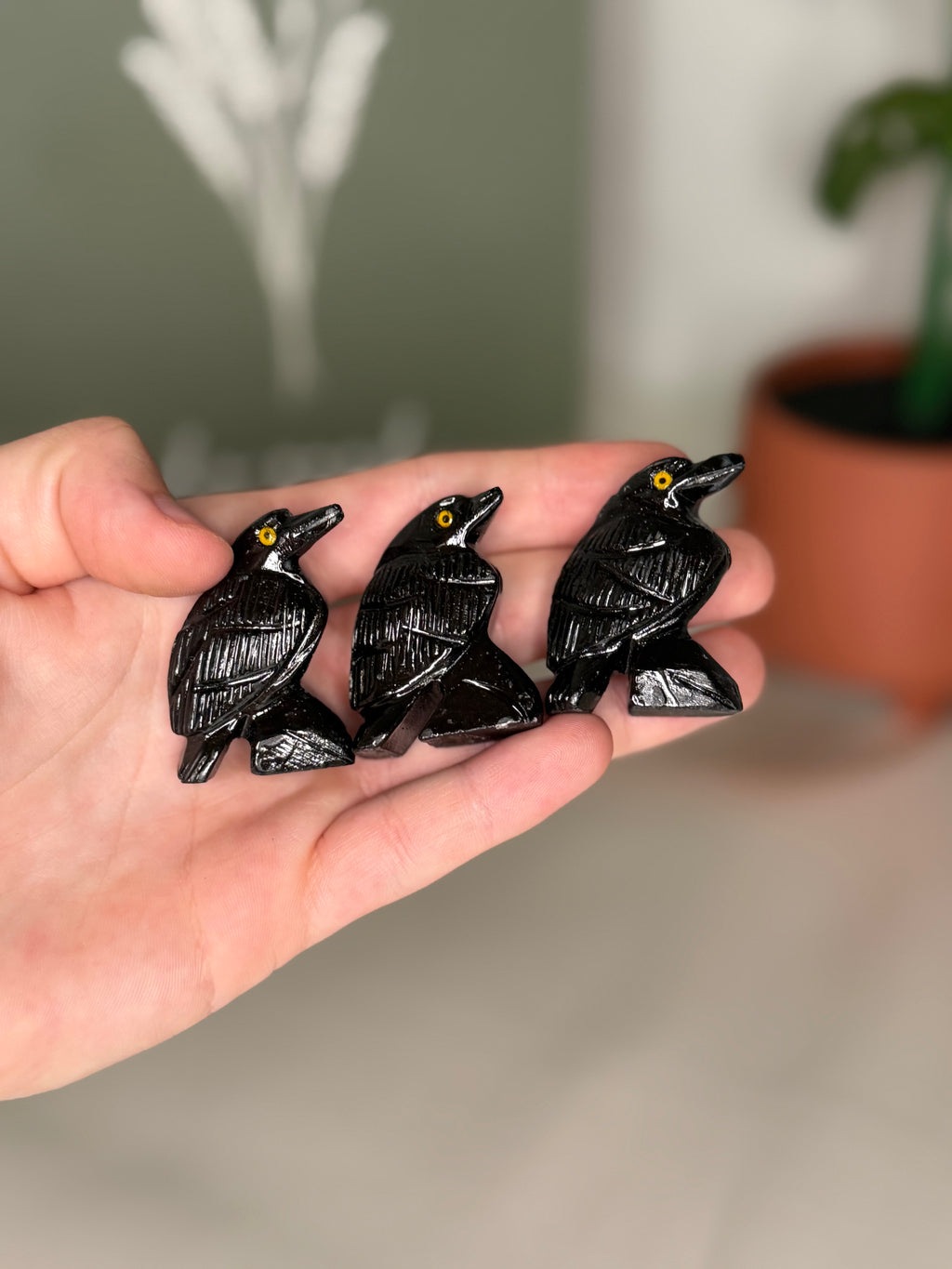 Soapstone animal carvings