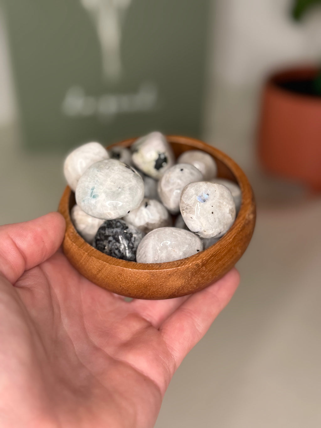 Rainbow moonstone tumble