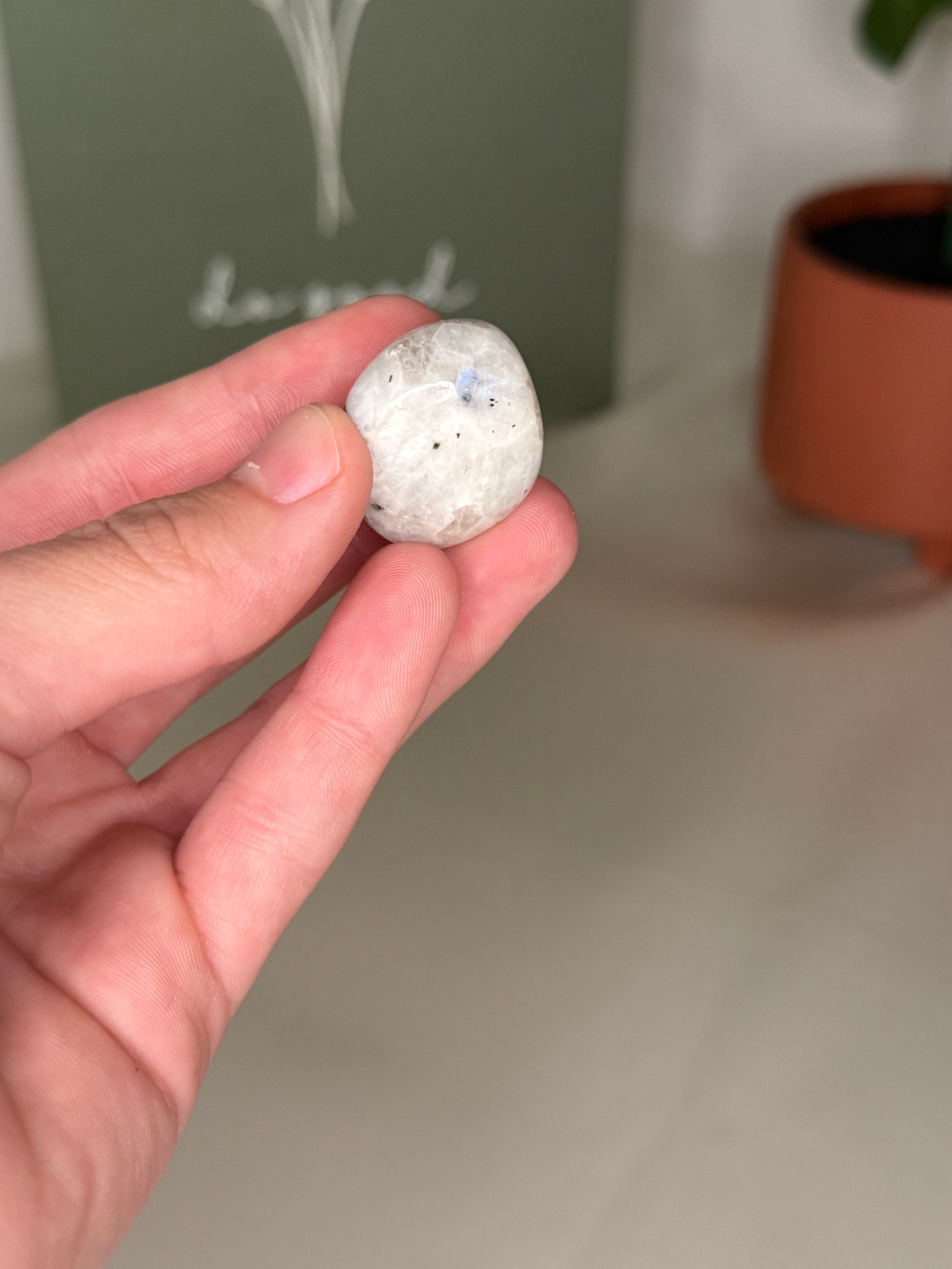 Rainbow moonstone tumble
