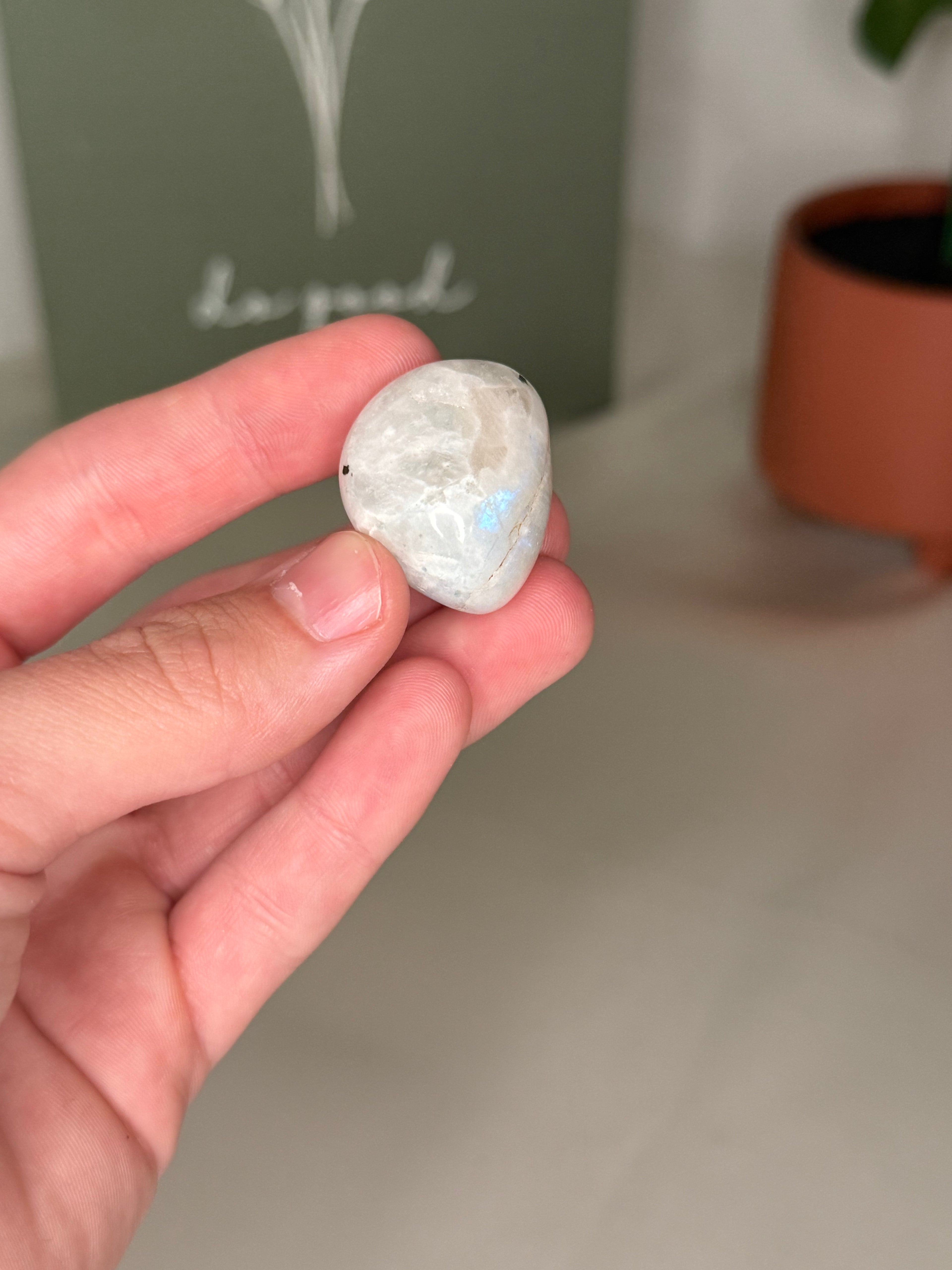 Rainbow moonstone tumble