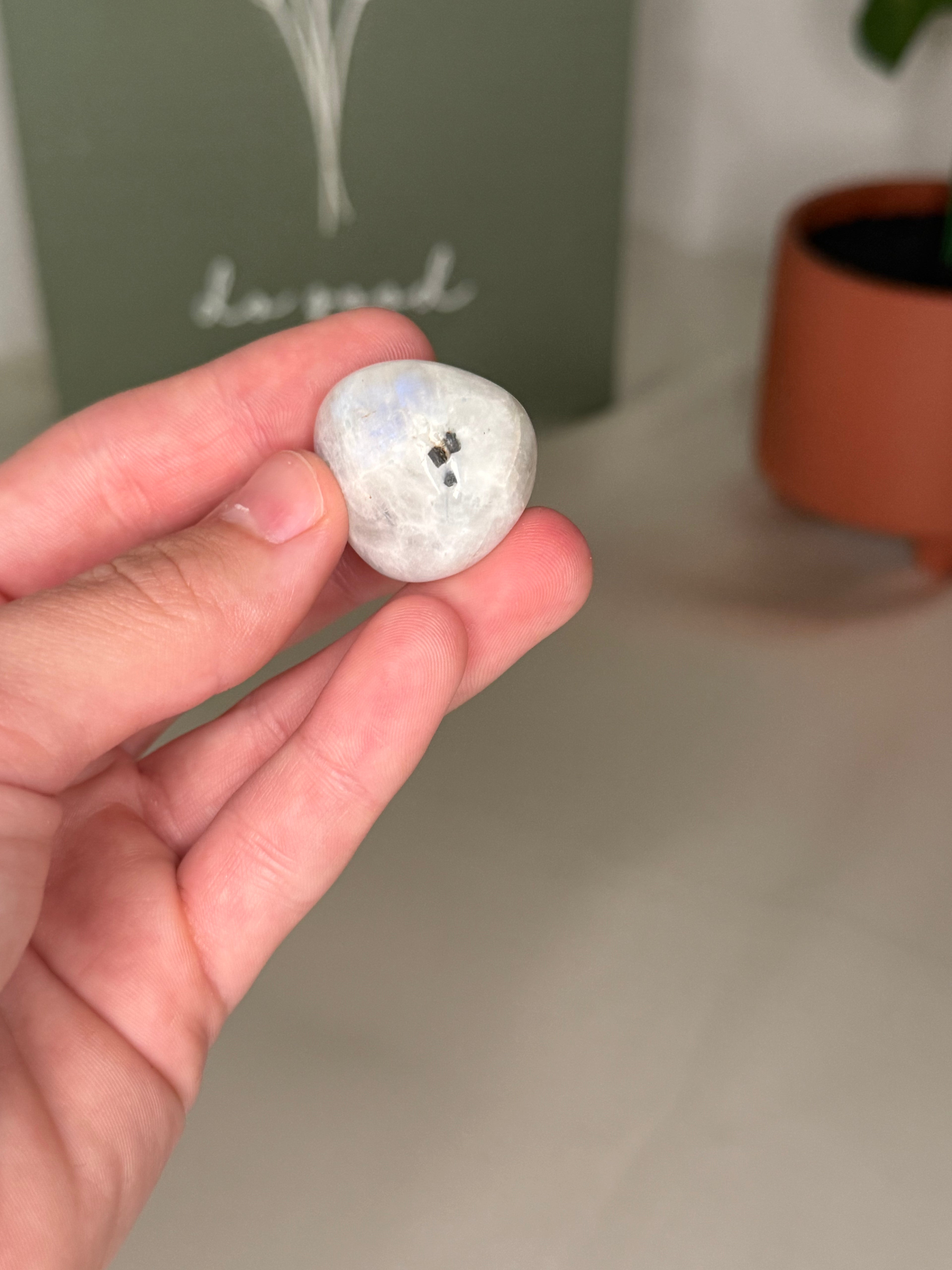 Rainbow moonstone tumble