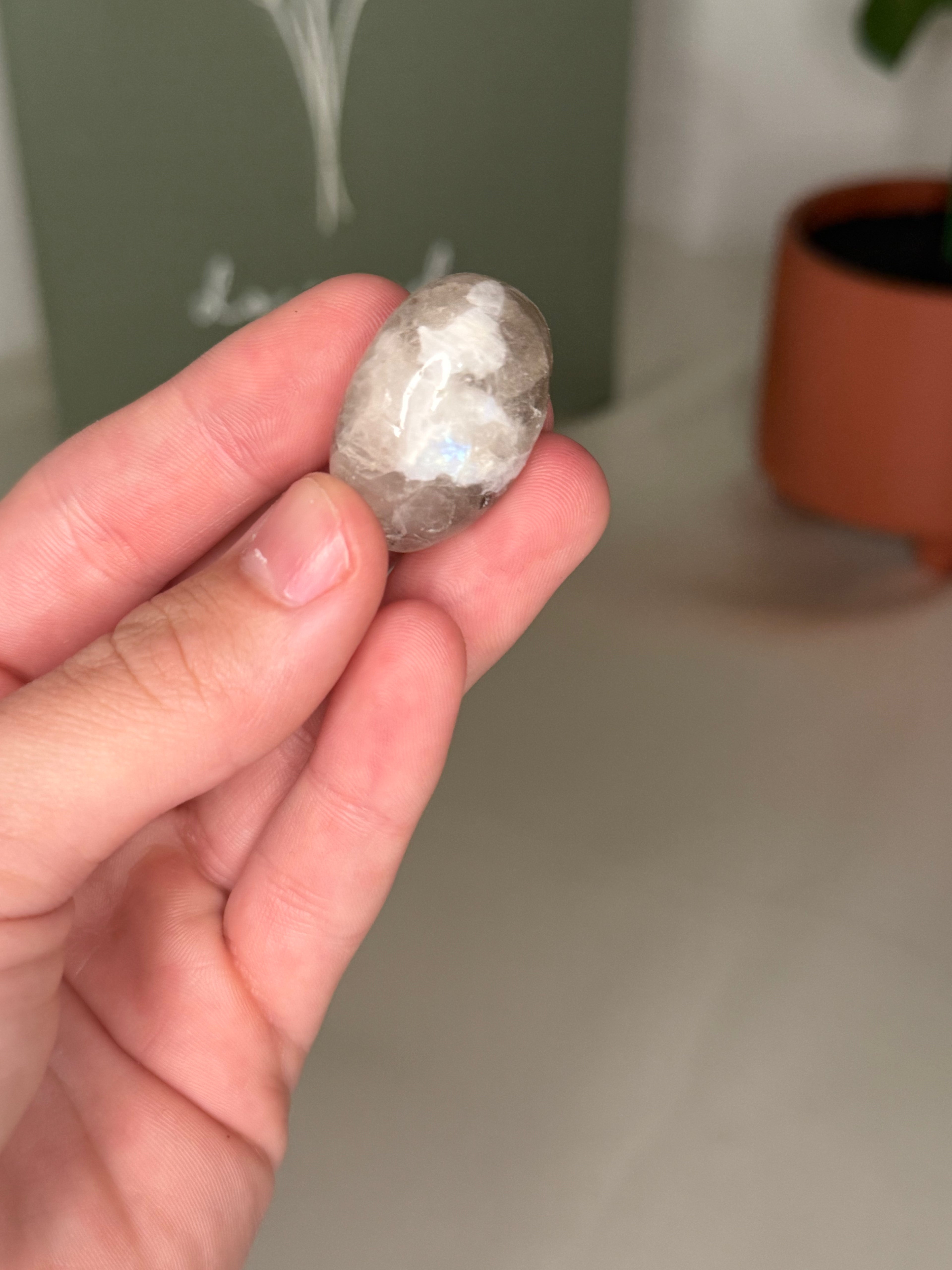 Rainbow moonstone tumble
