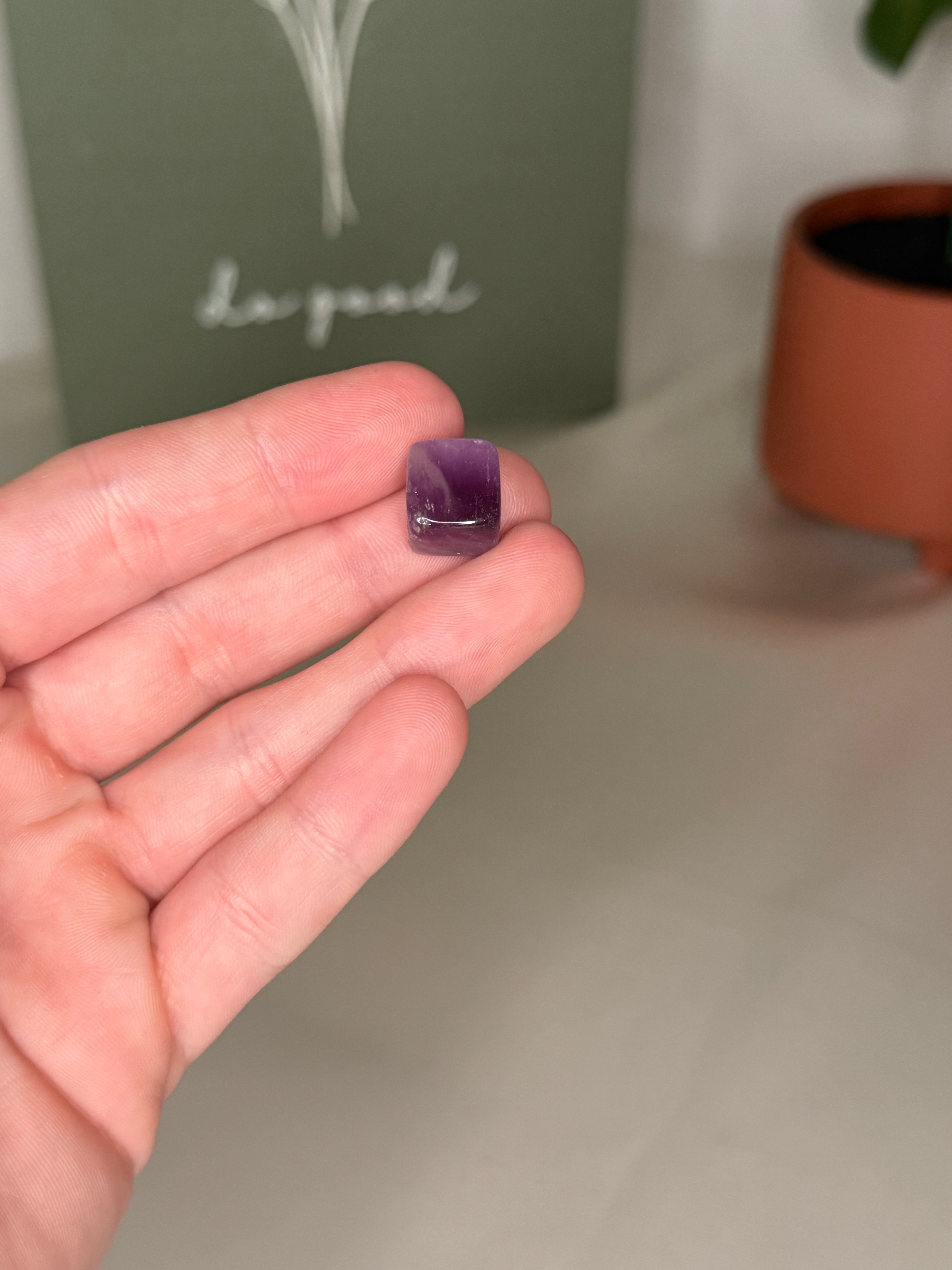 Small amethyst cube