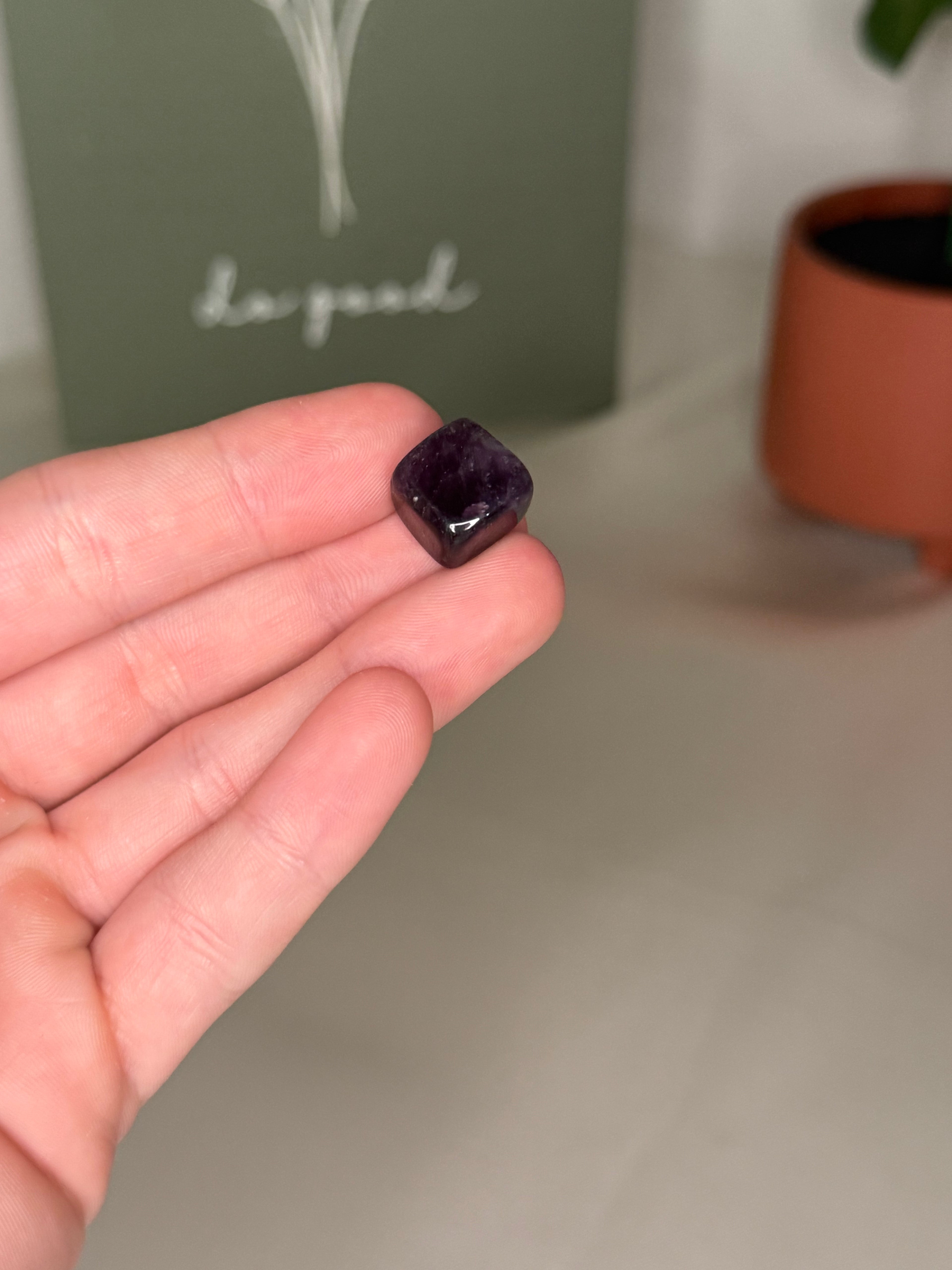 Small amethyst cube