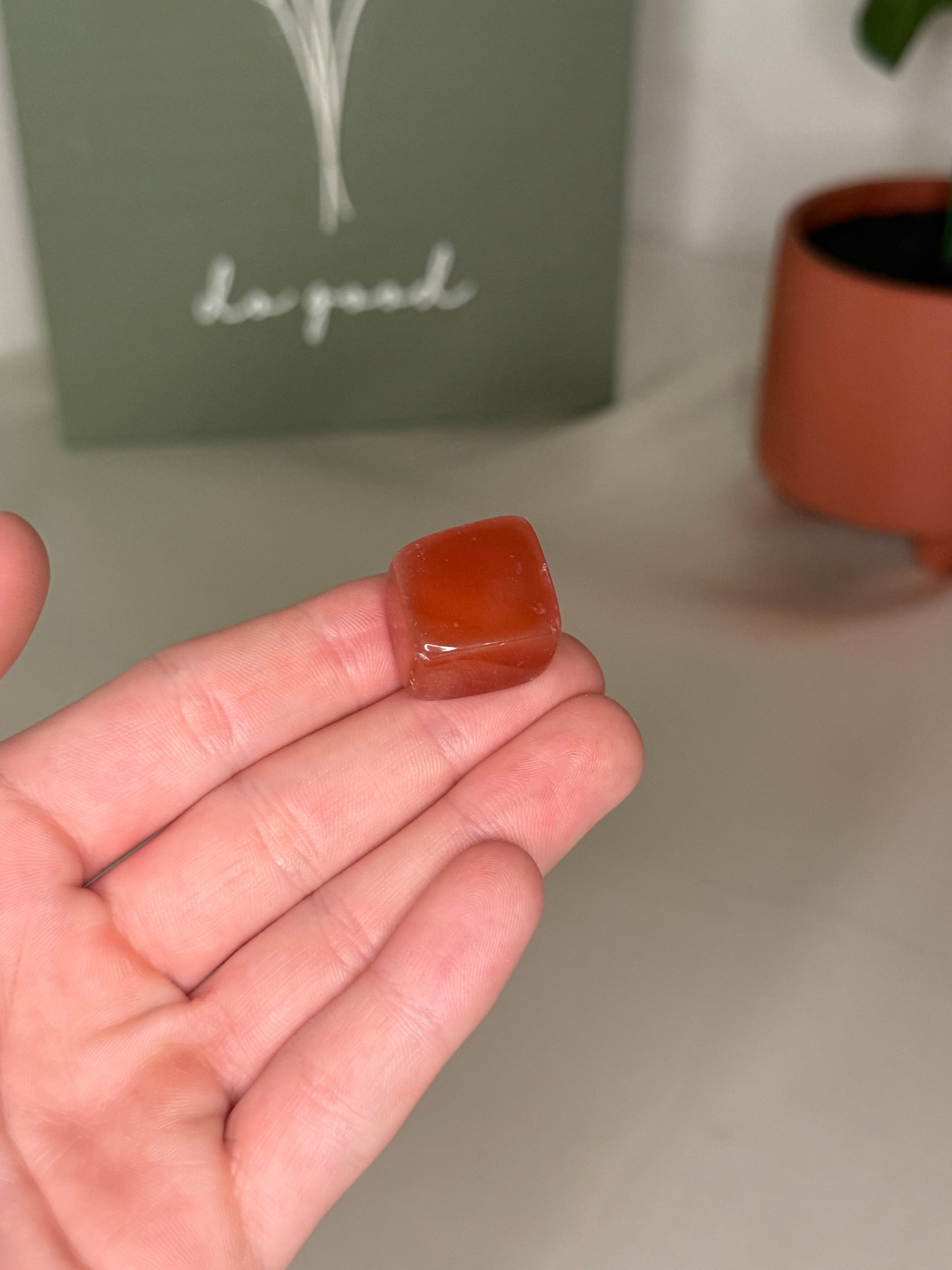 Carnelian cube