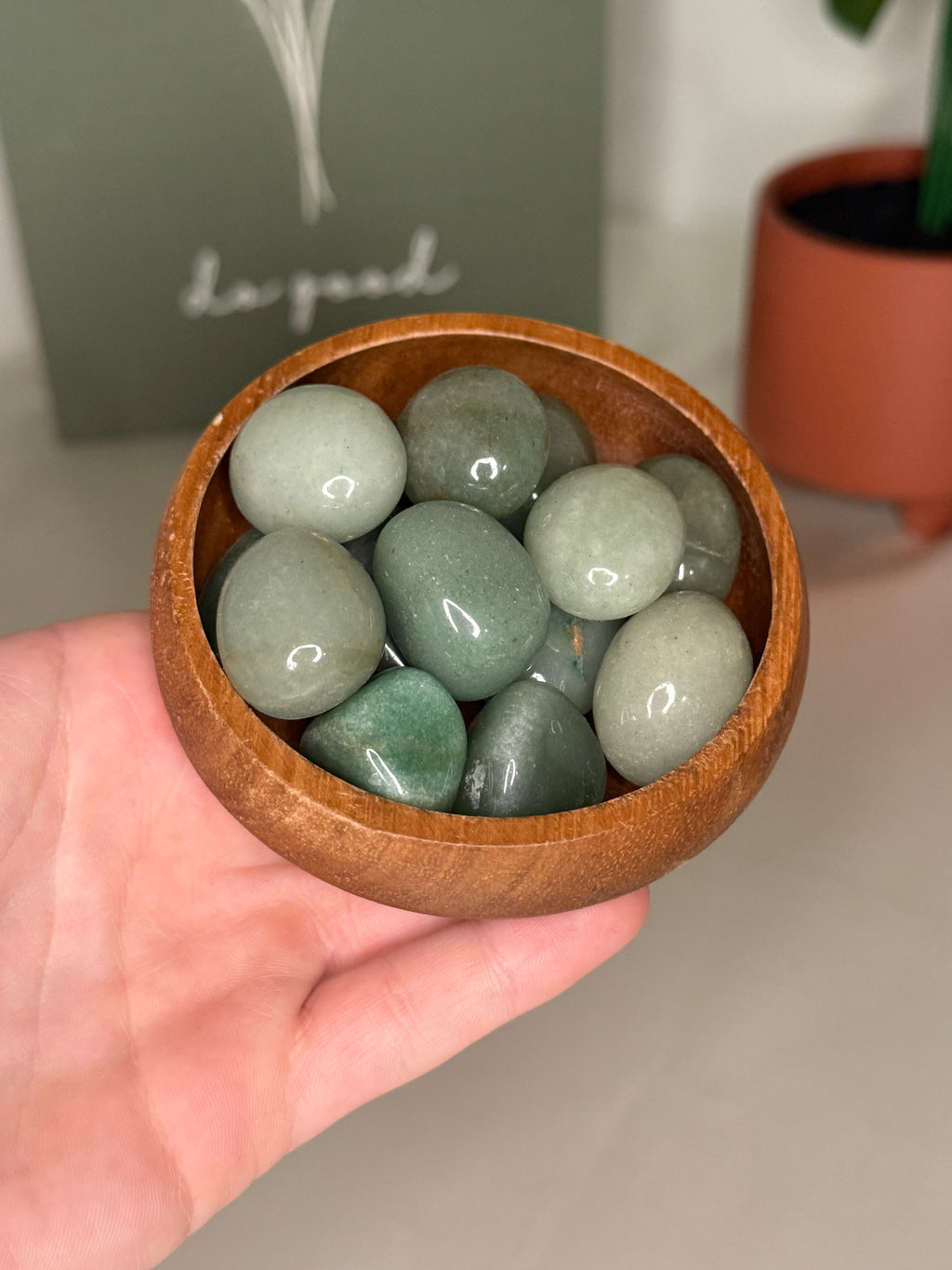 Green aventurine tumble