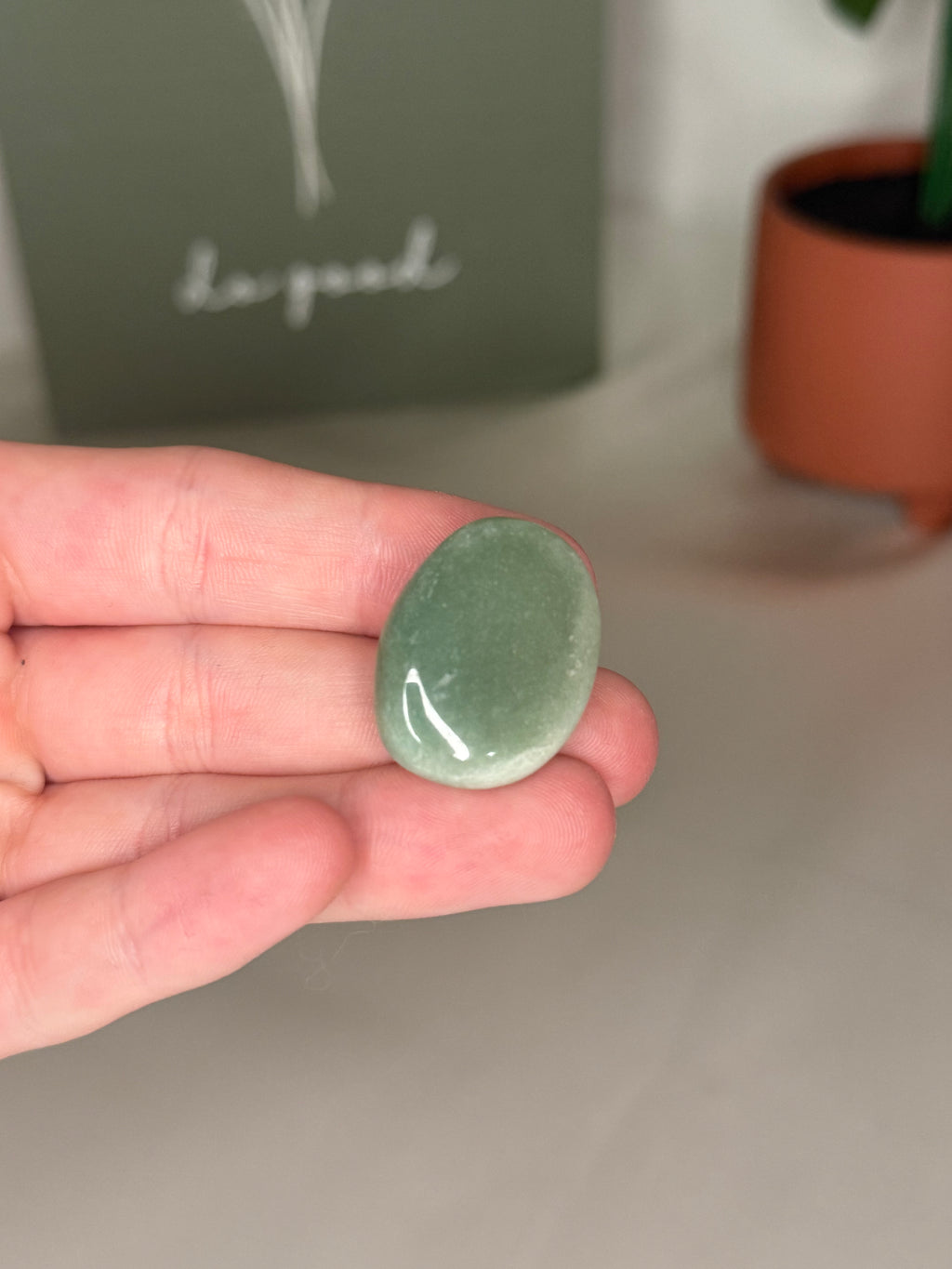 Green aventurine tumble