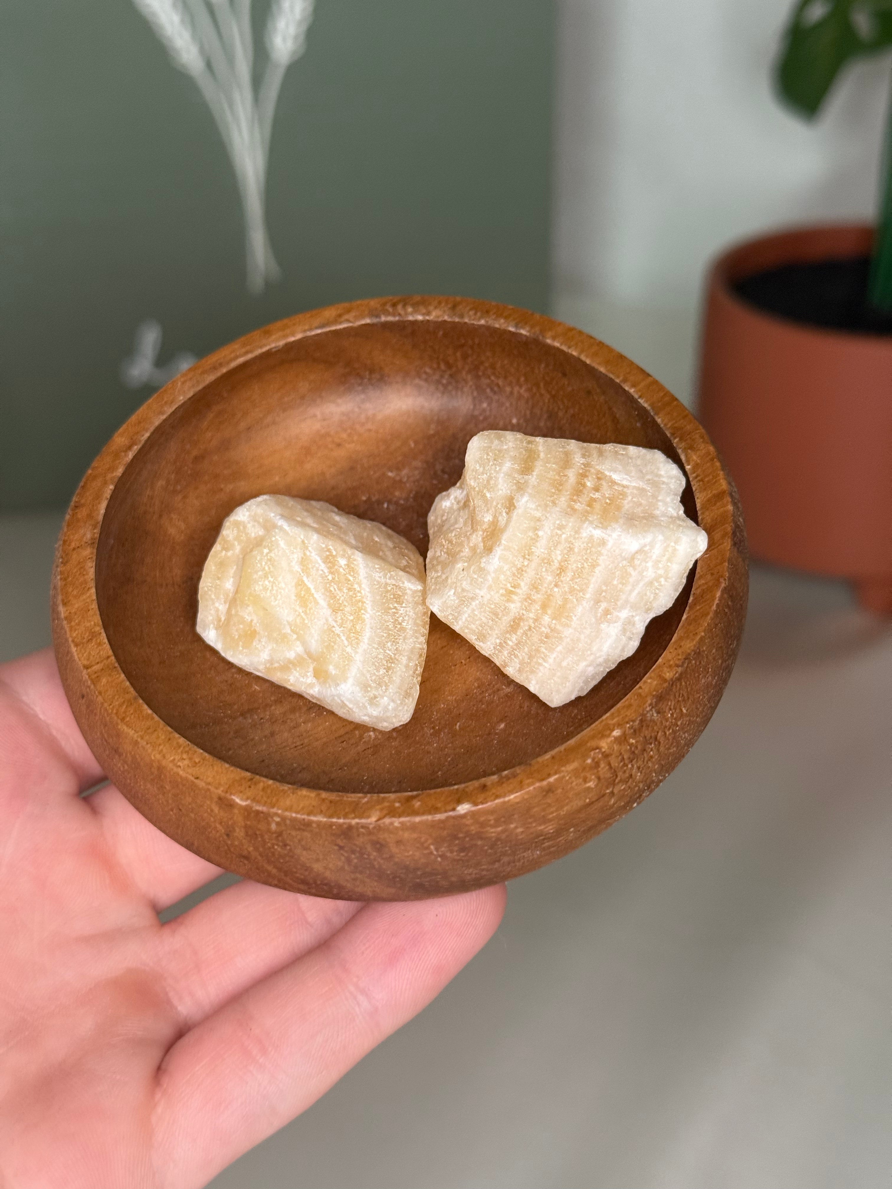 Raw orange calcite