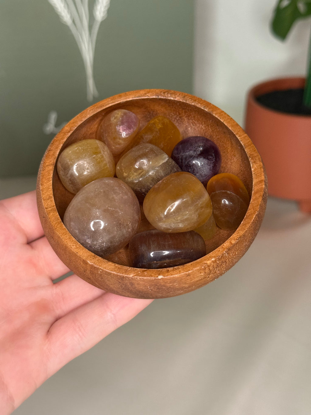 Fluorite tumble