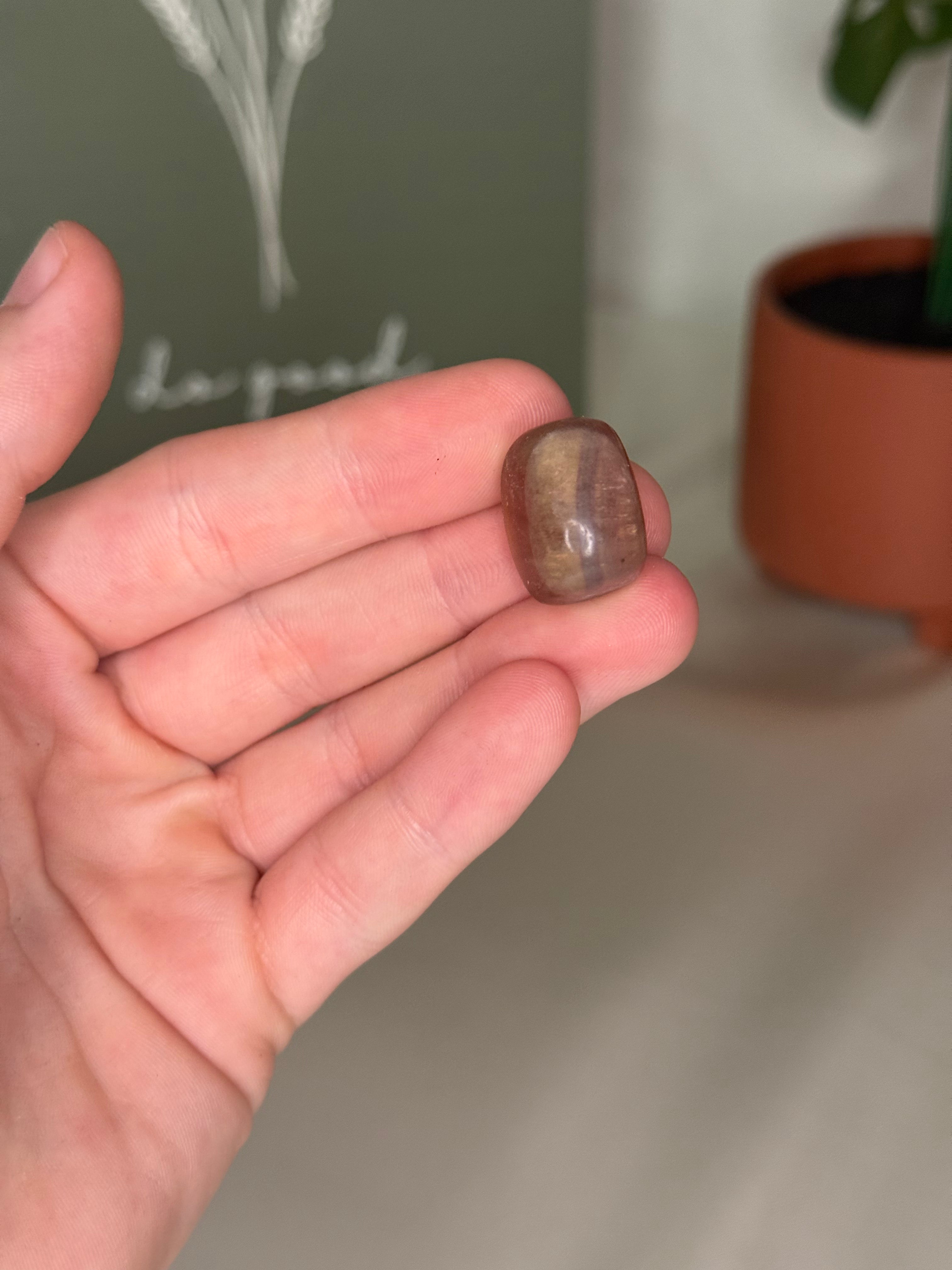Small fluorite tumble