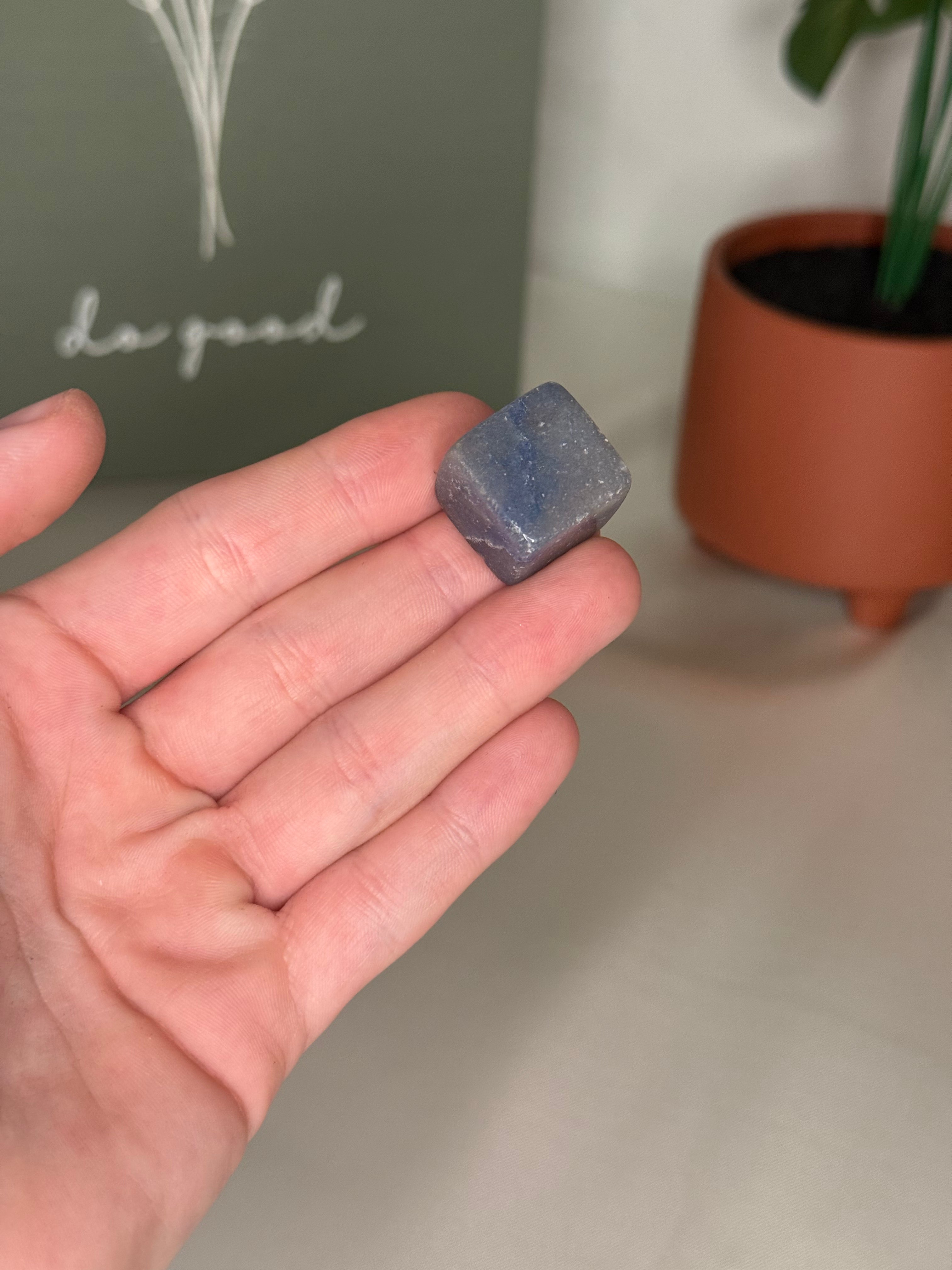 Blue aventurine cubes