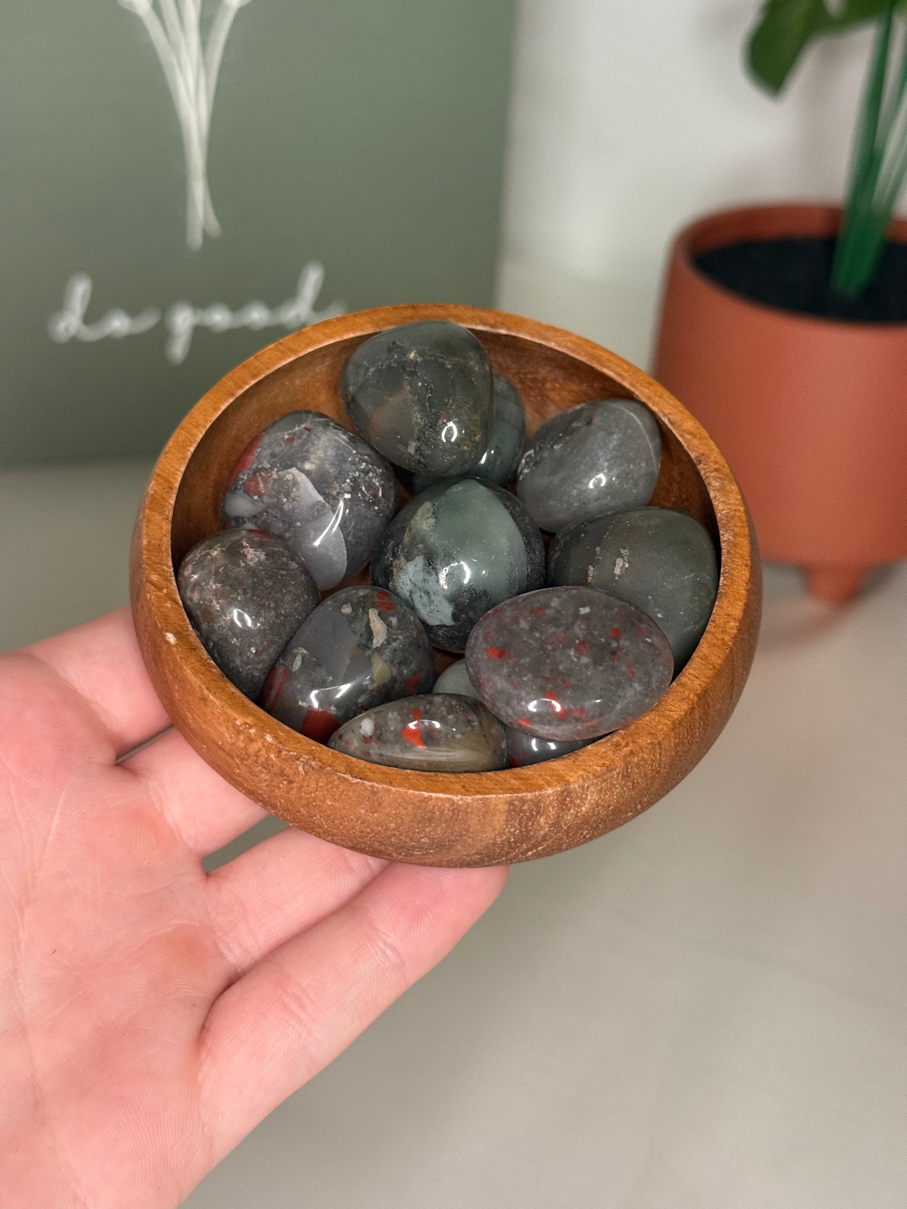 African bloodstone tumble