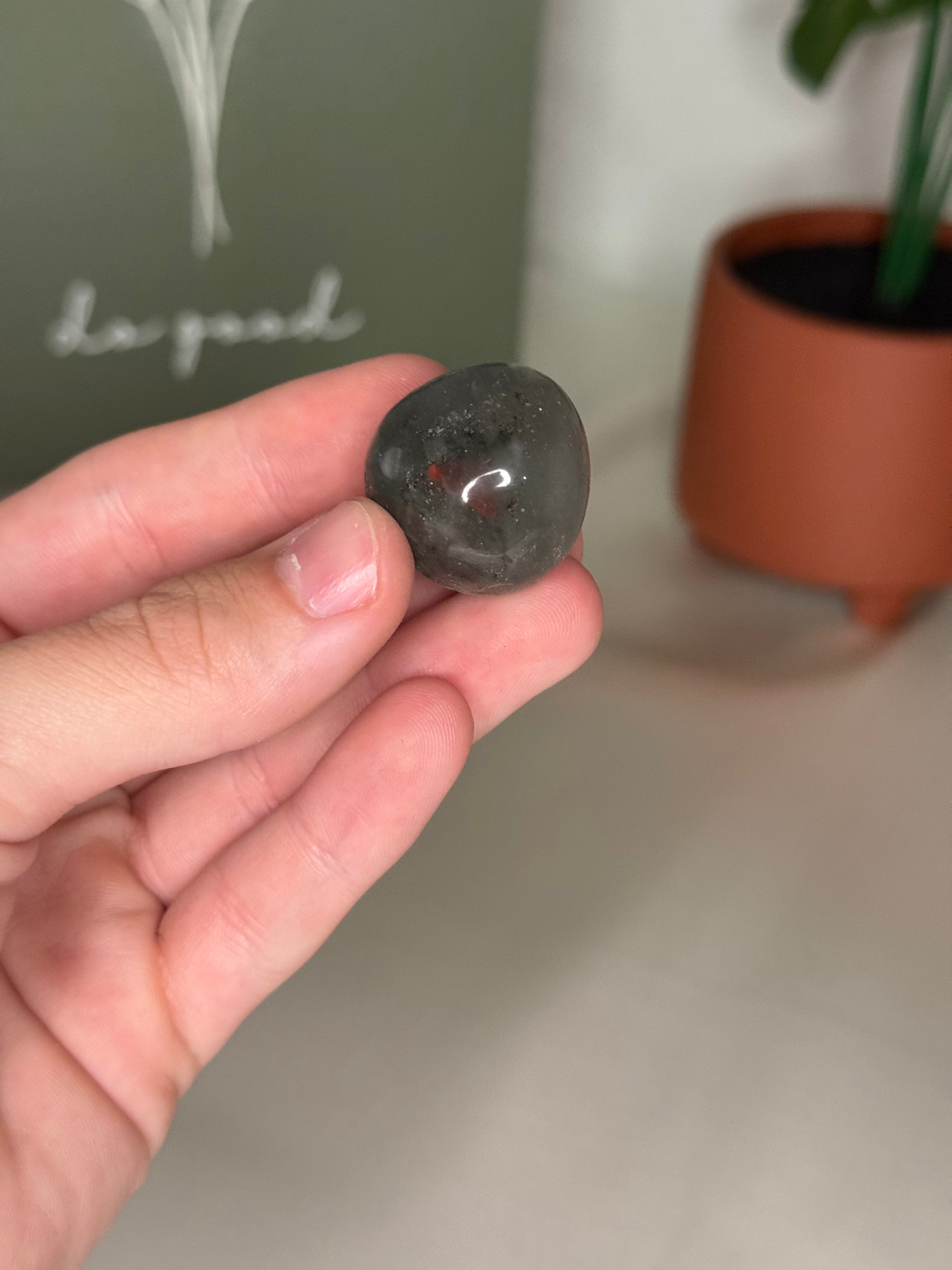 African bloodstone tumble