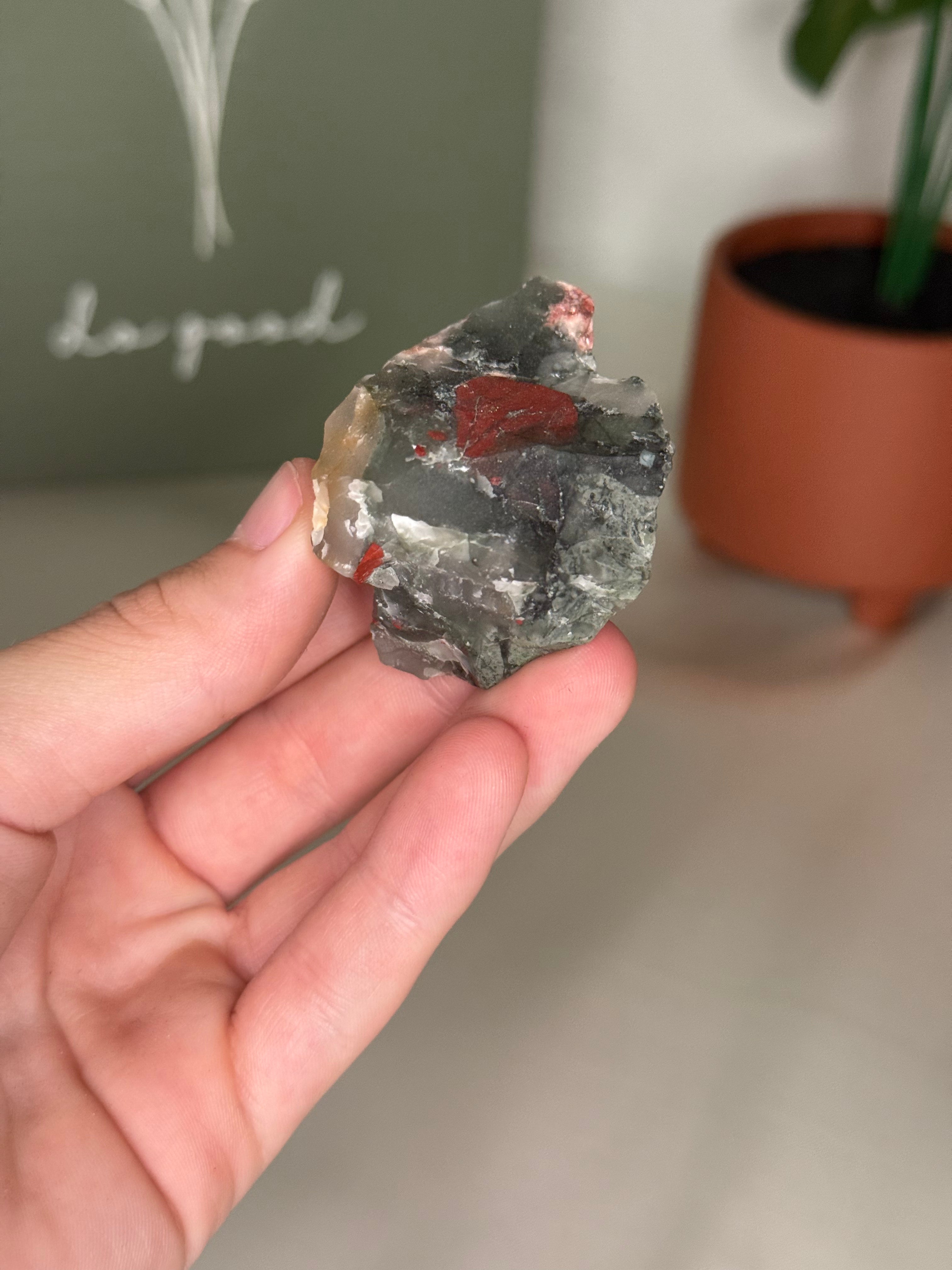 Raw african bloodstone