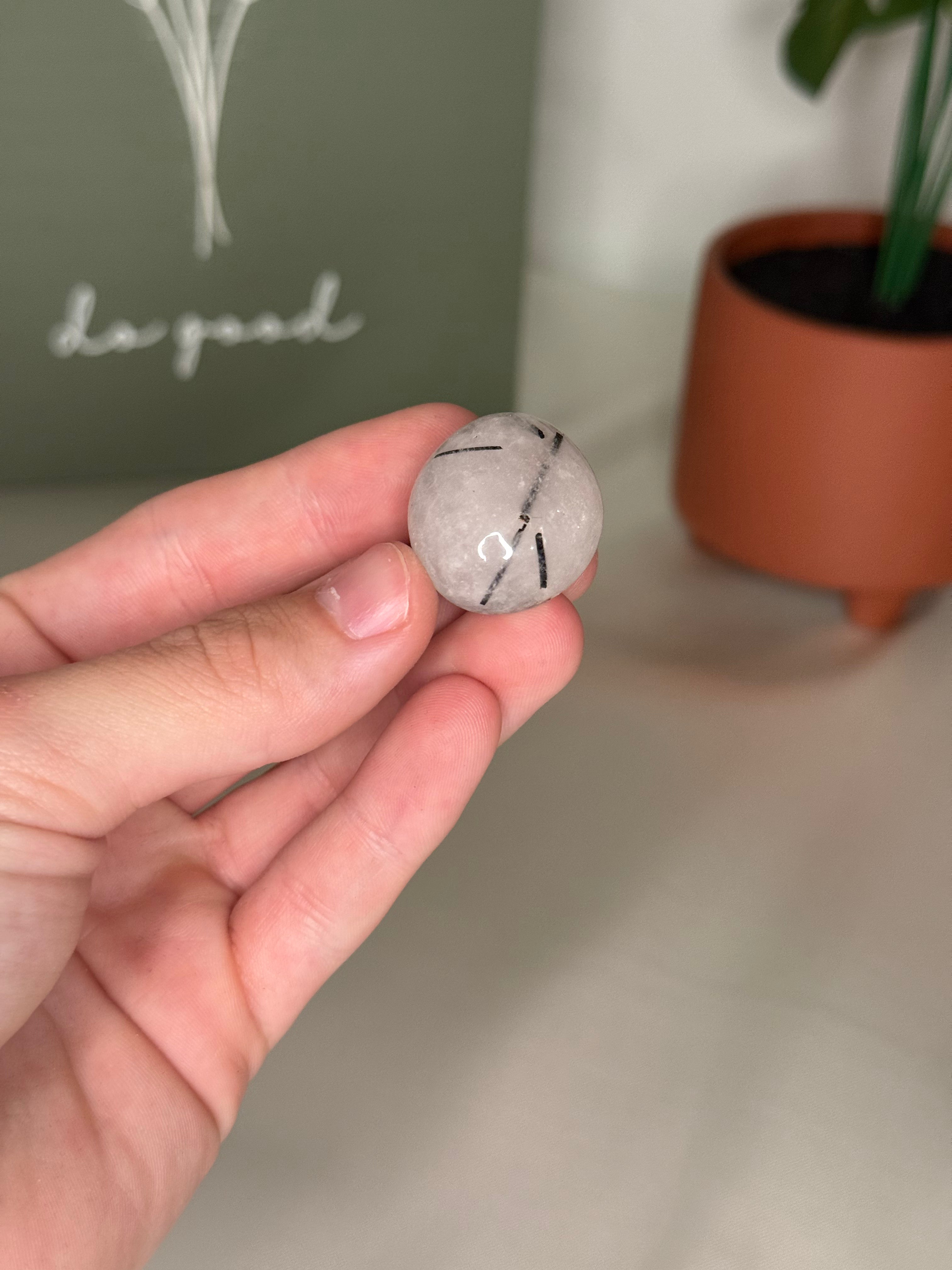Tourmalated quartz tumble
