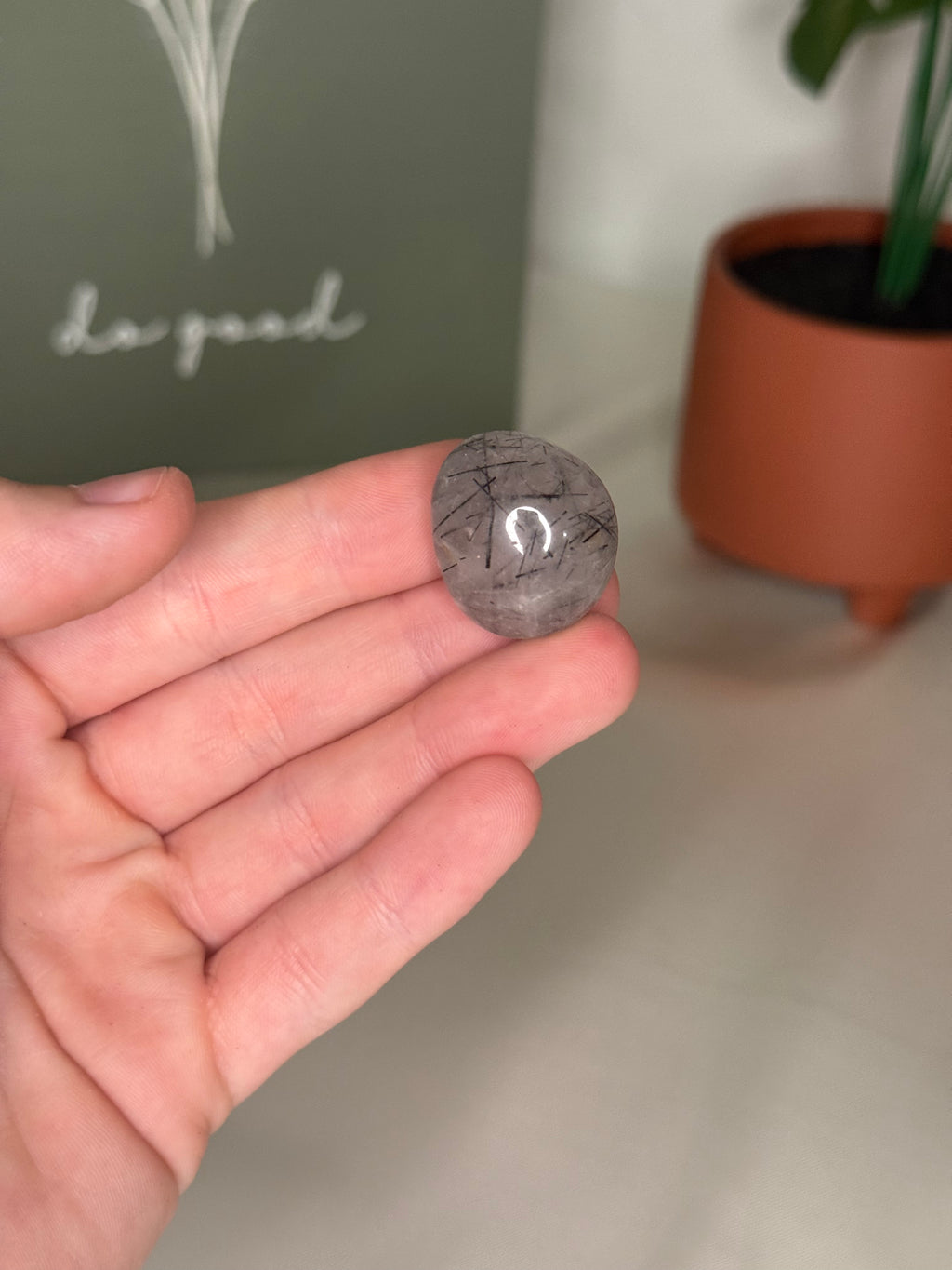 Tourmalated quartz tumble