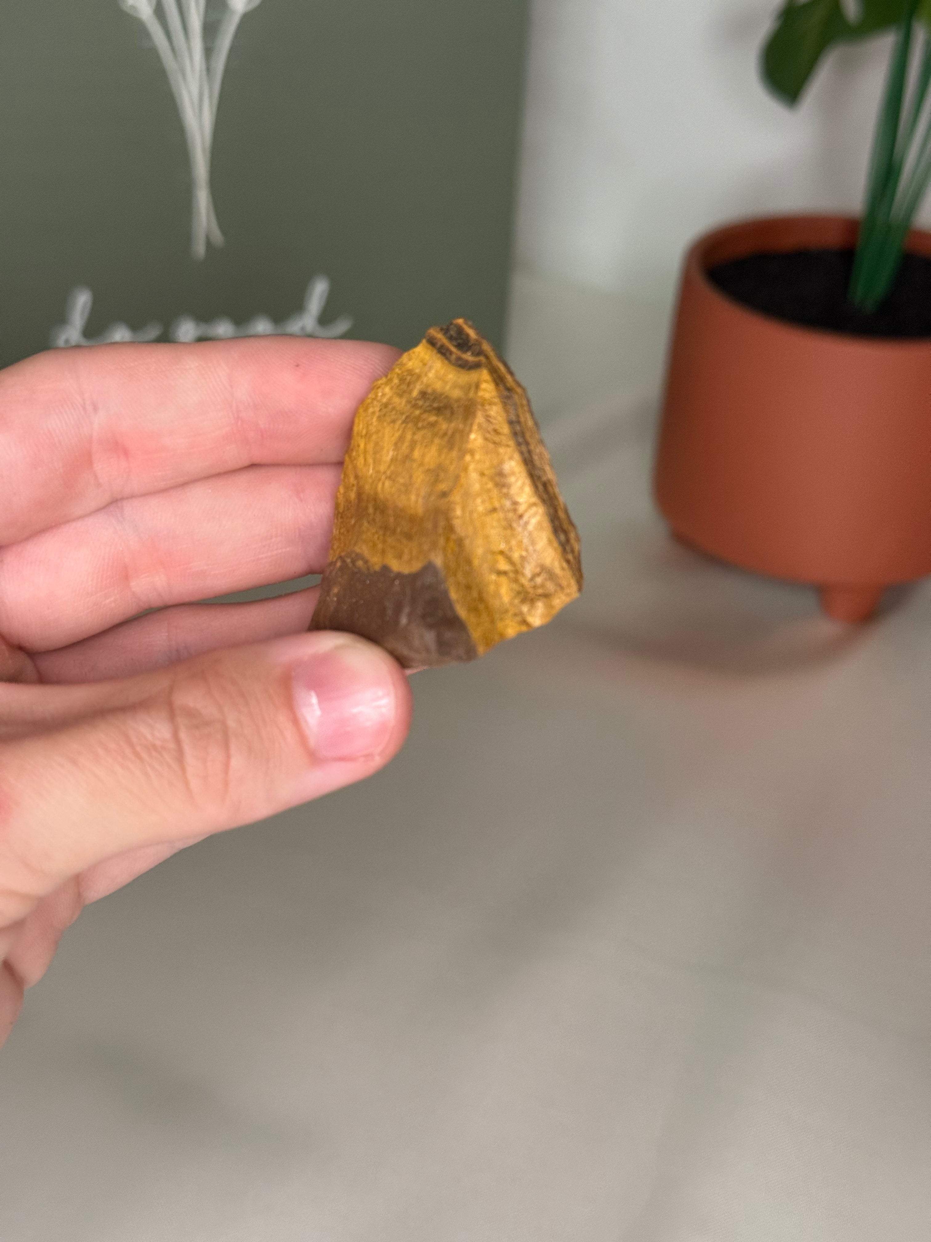 Raw tigers eye