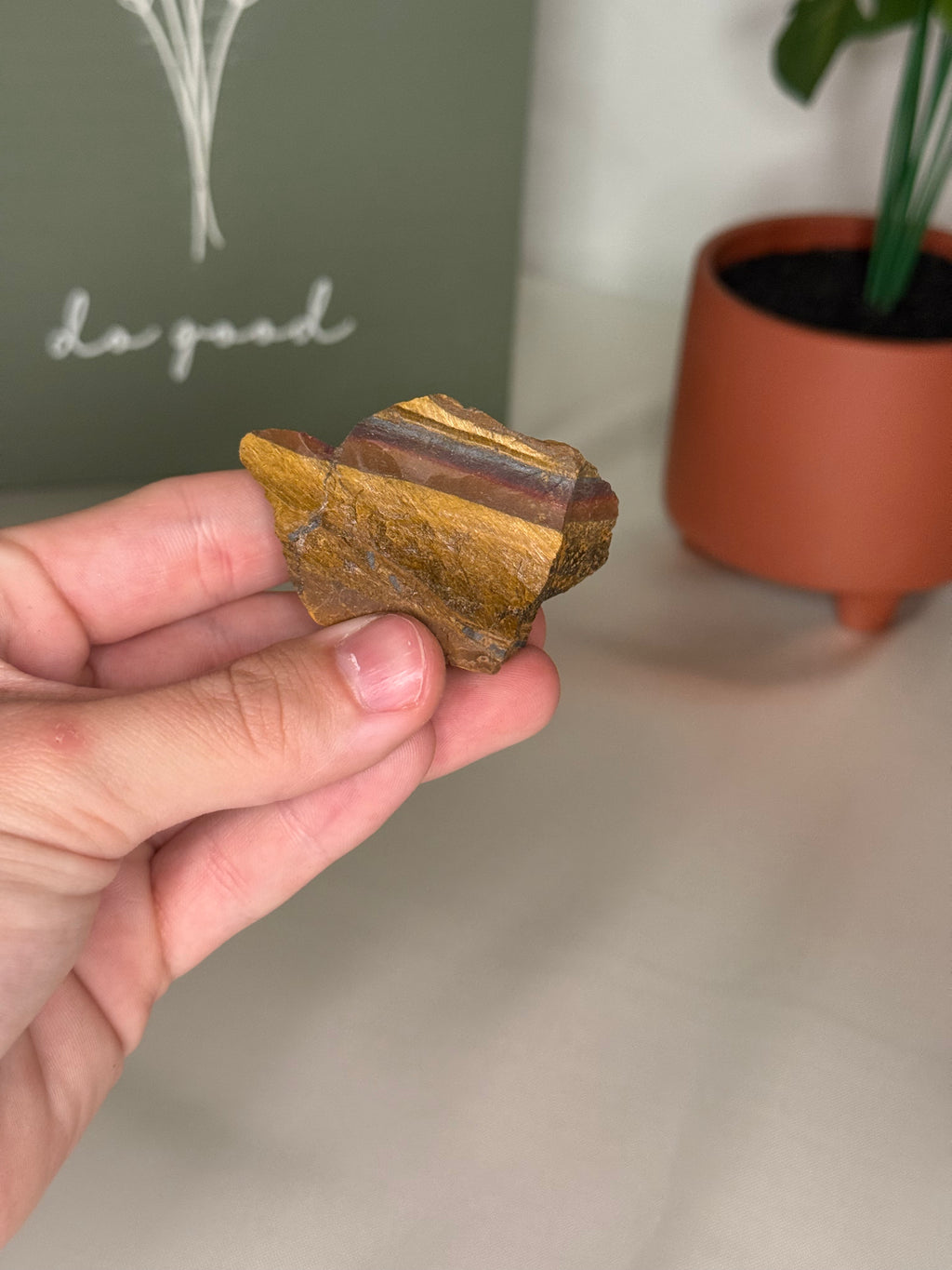 Raw tigers eye