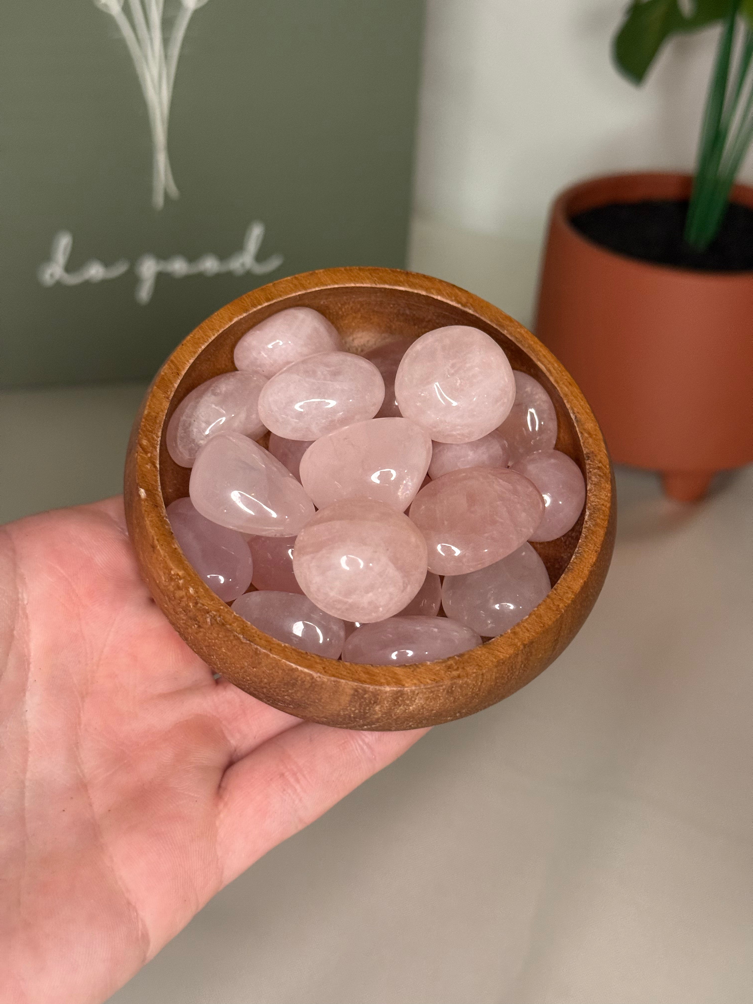 Rose quartz tumble