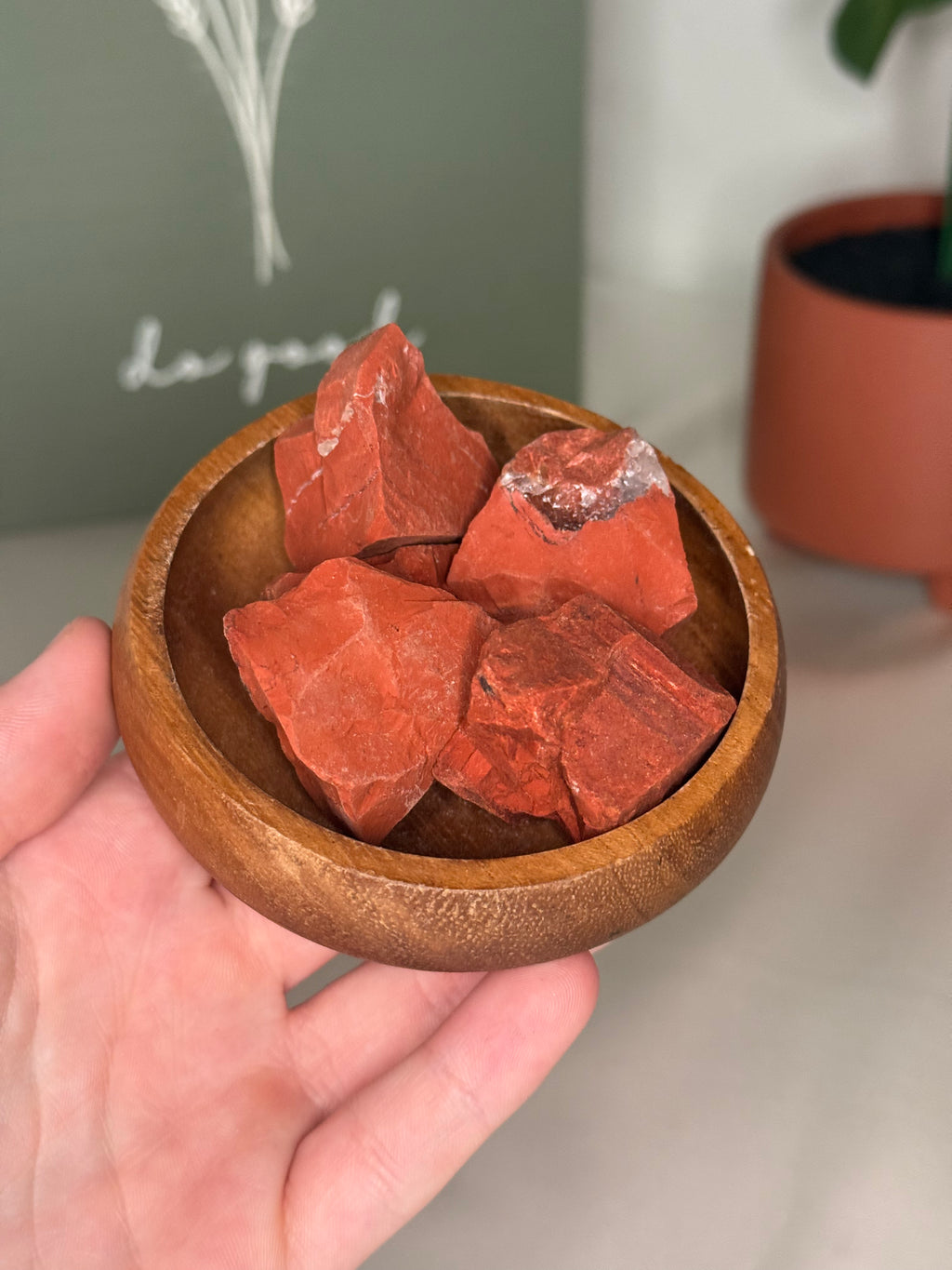 Raw red jasper