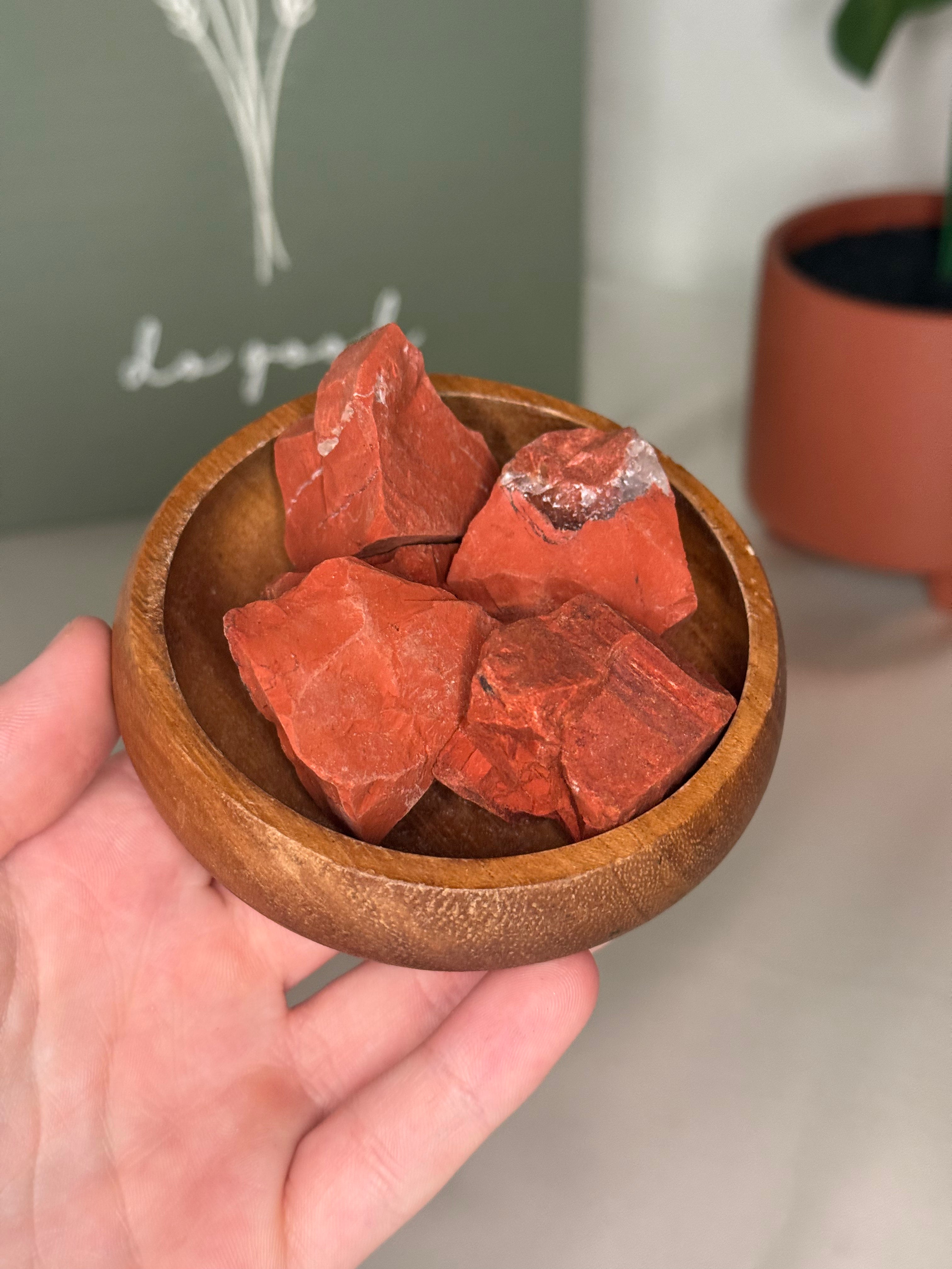 Raw red jasper