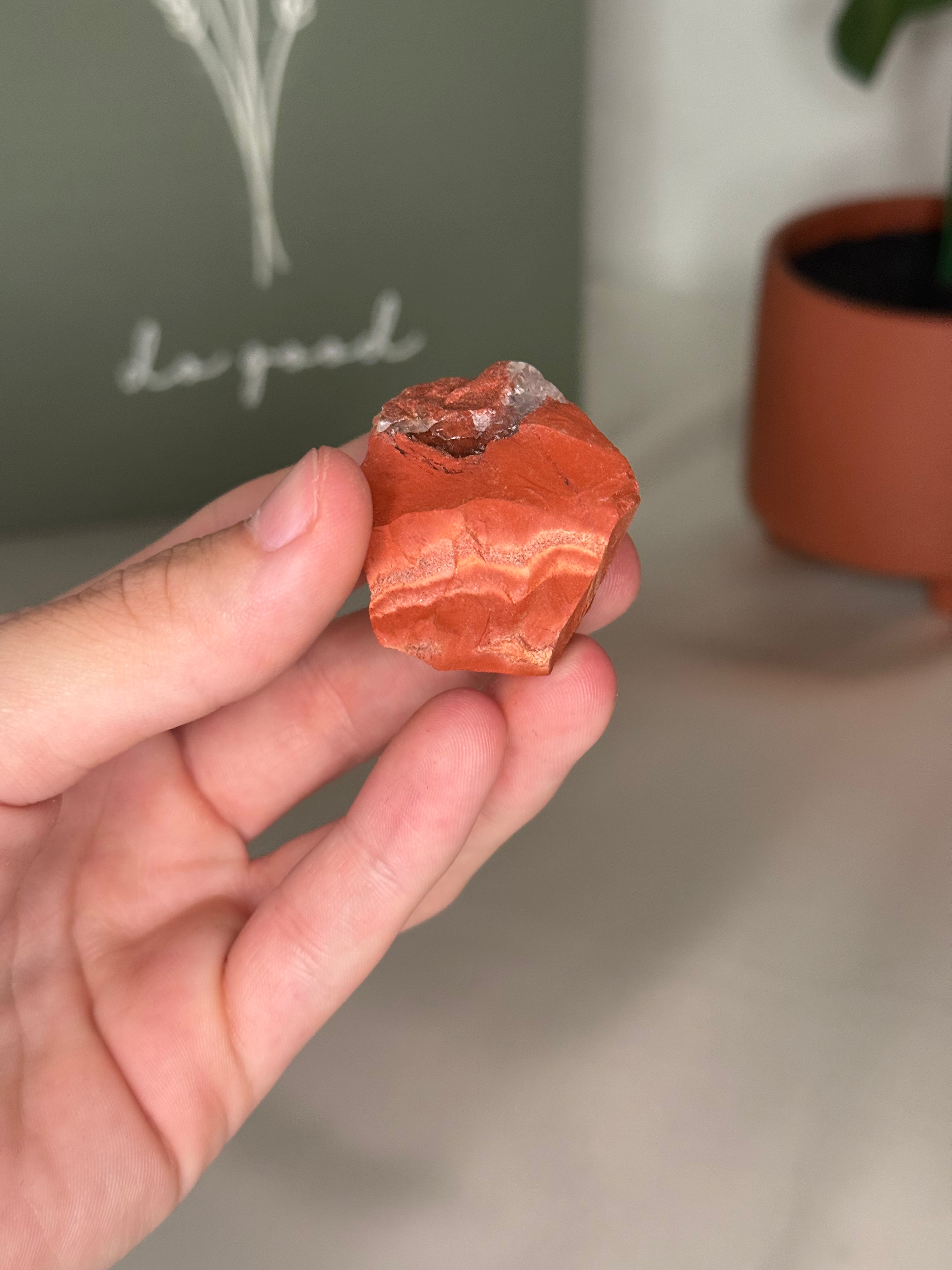 Raw red jasper