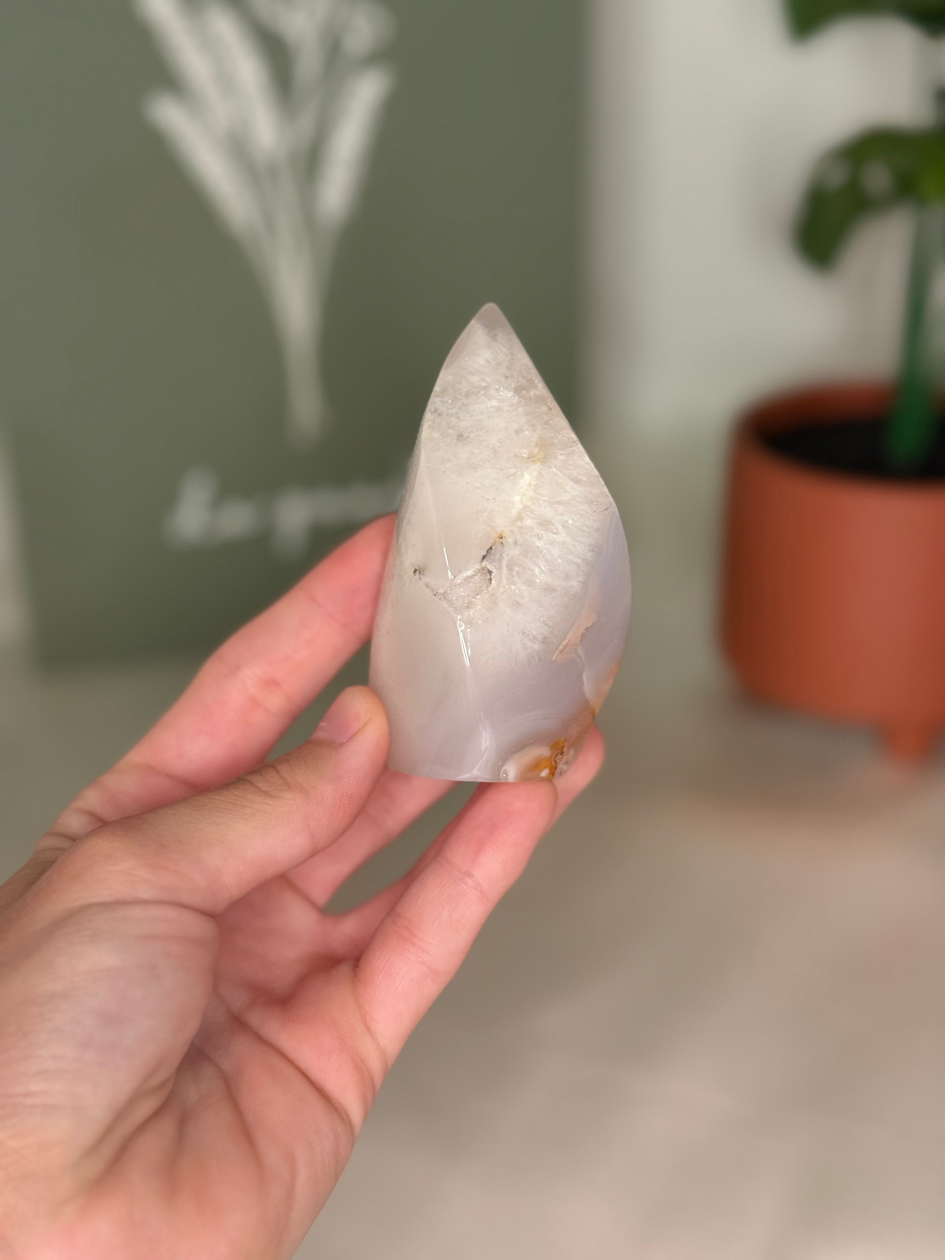 Flower agate flame