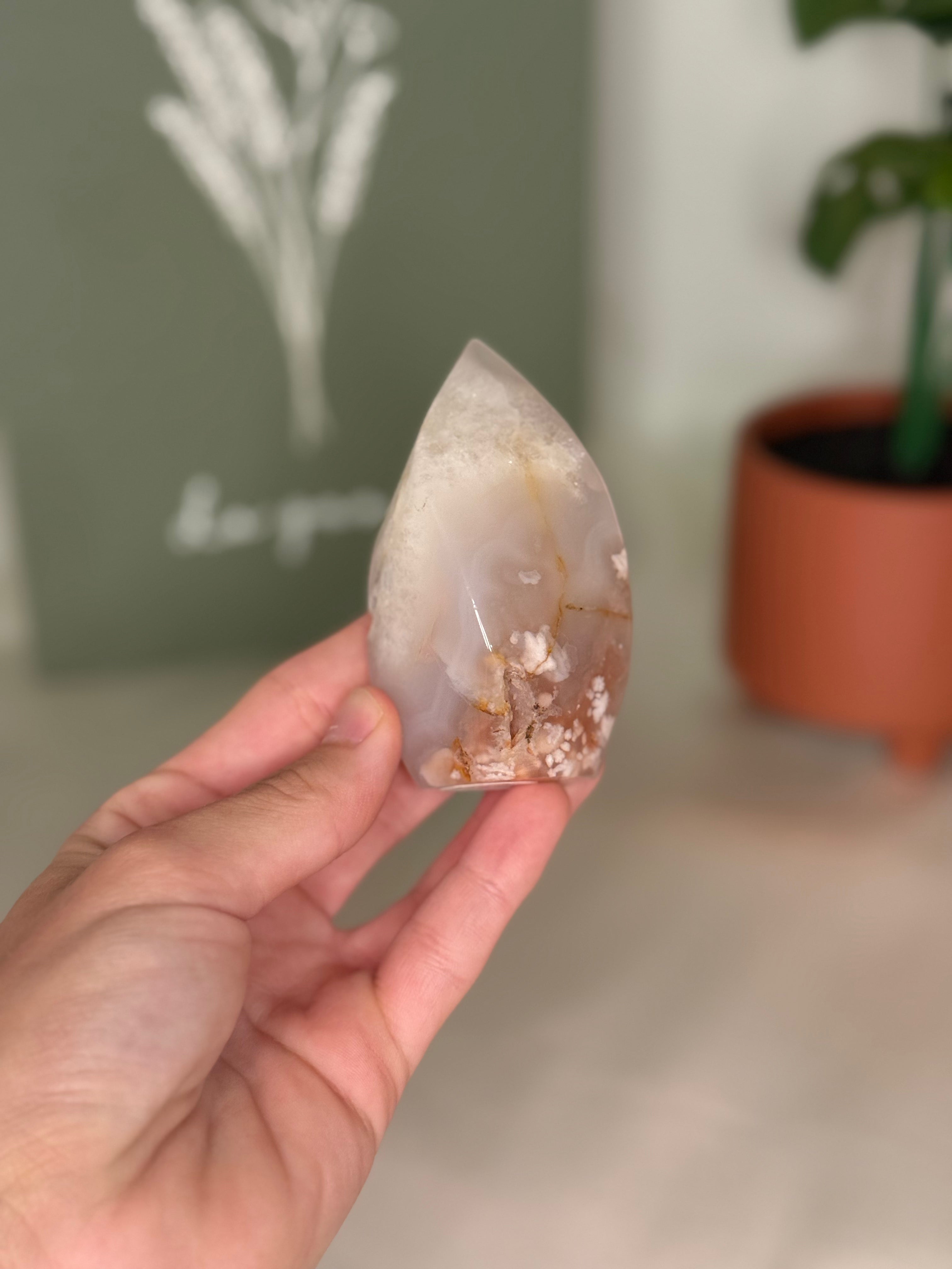 Flower agate flame