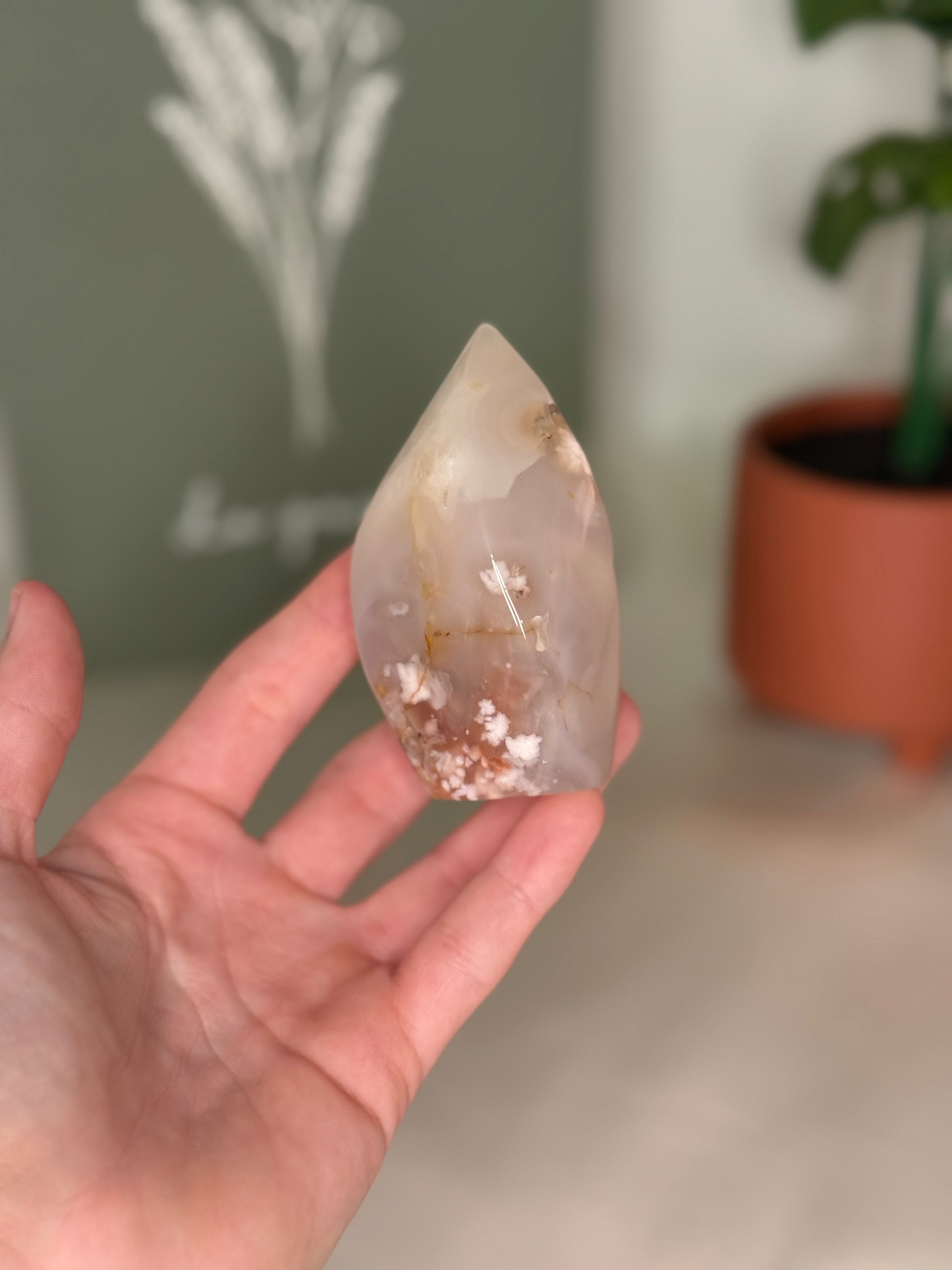 Flower agate flame