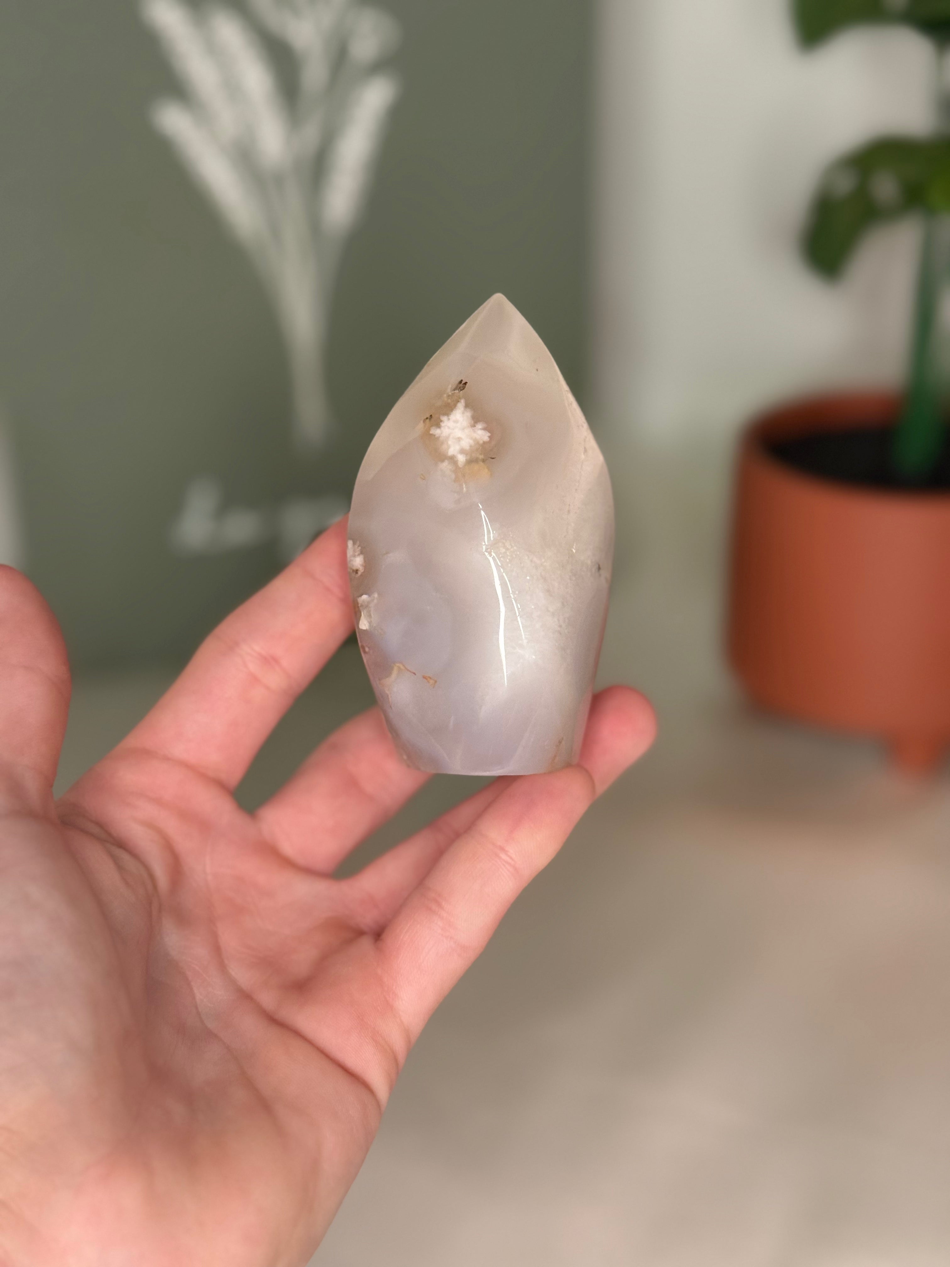 Flower agate flame