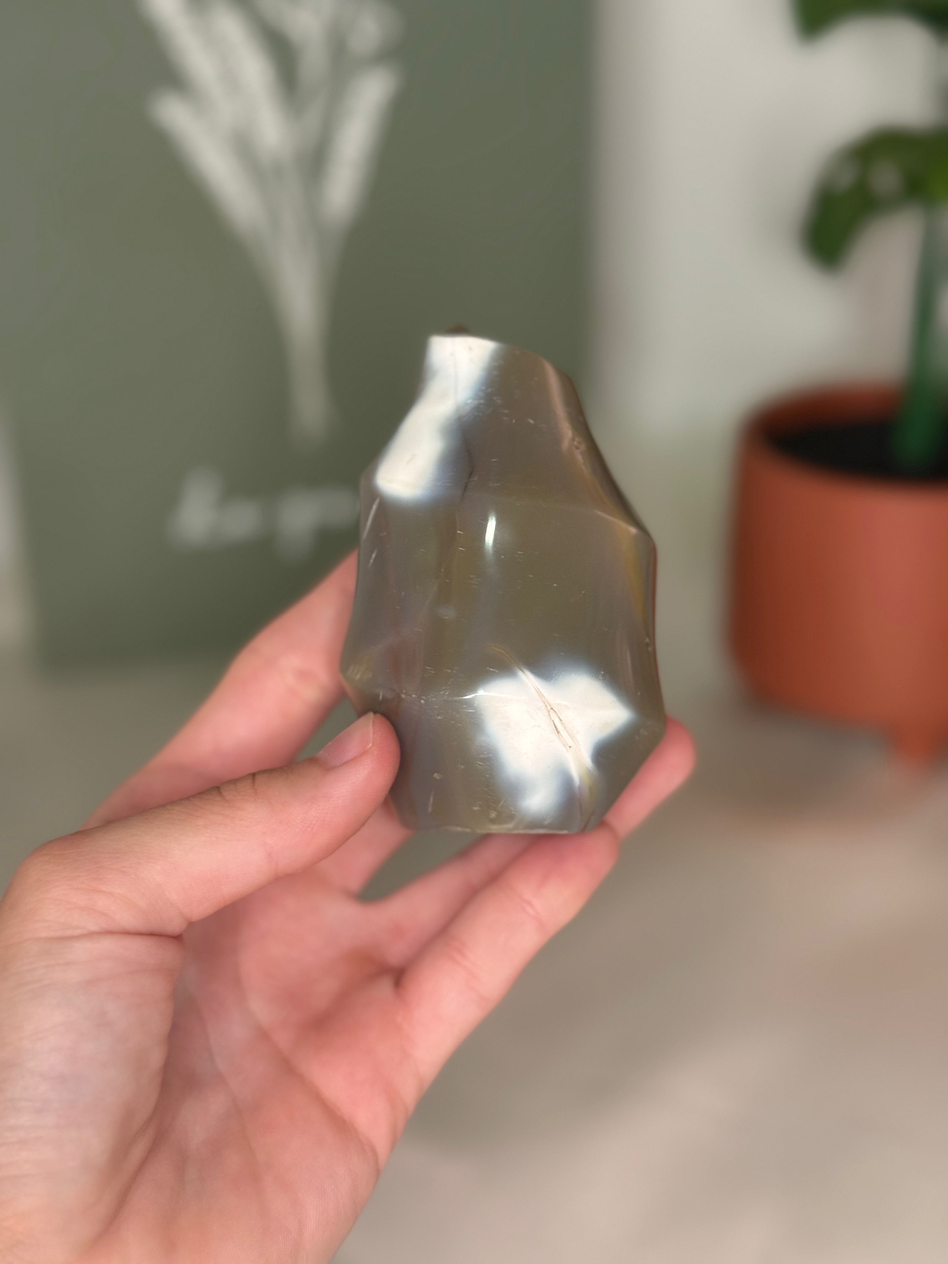 Orca agate flame