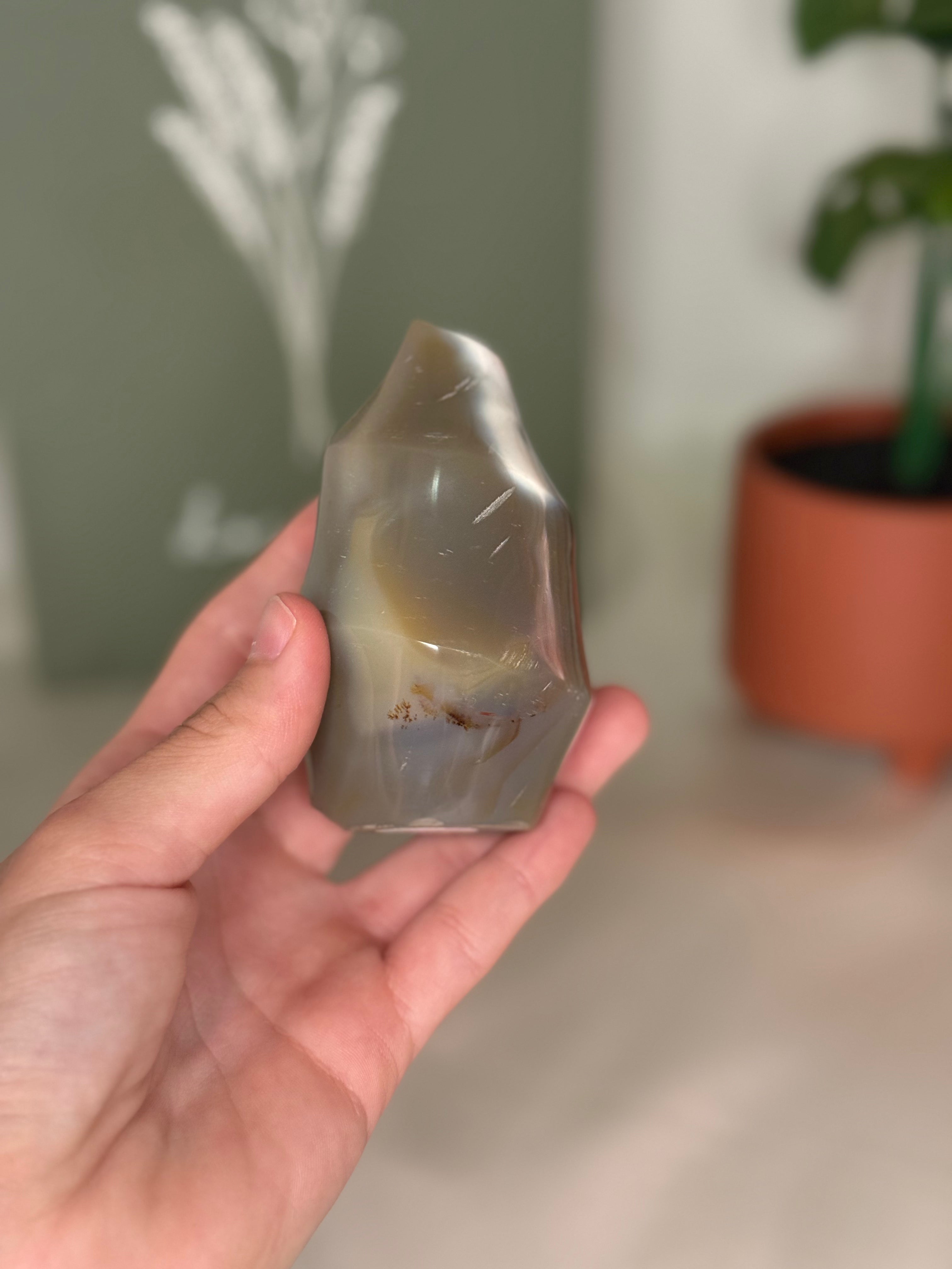 Orca agate flame