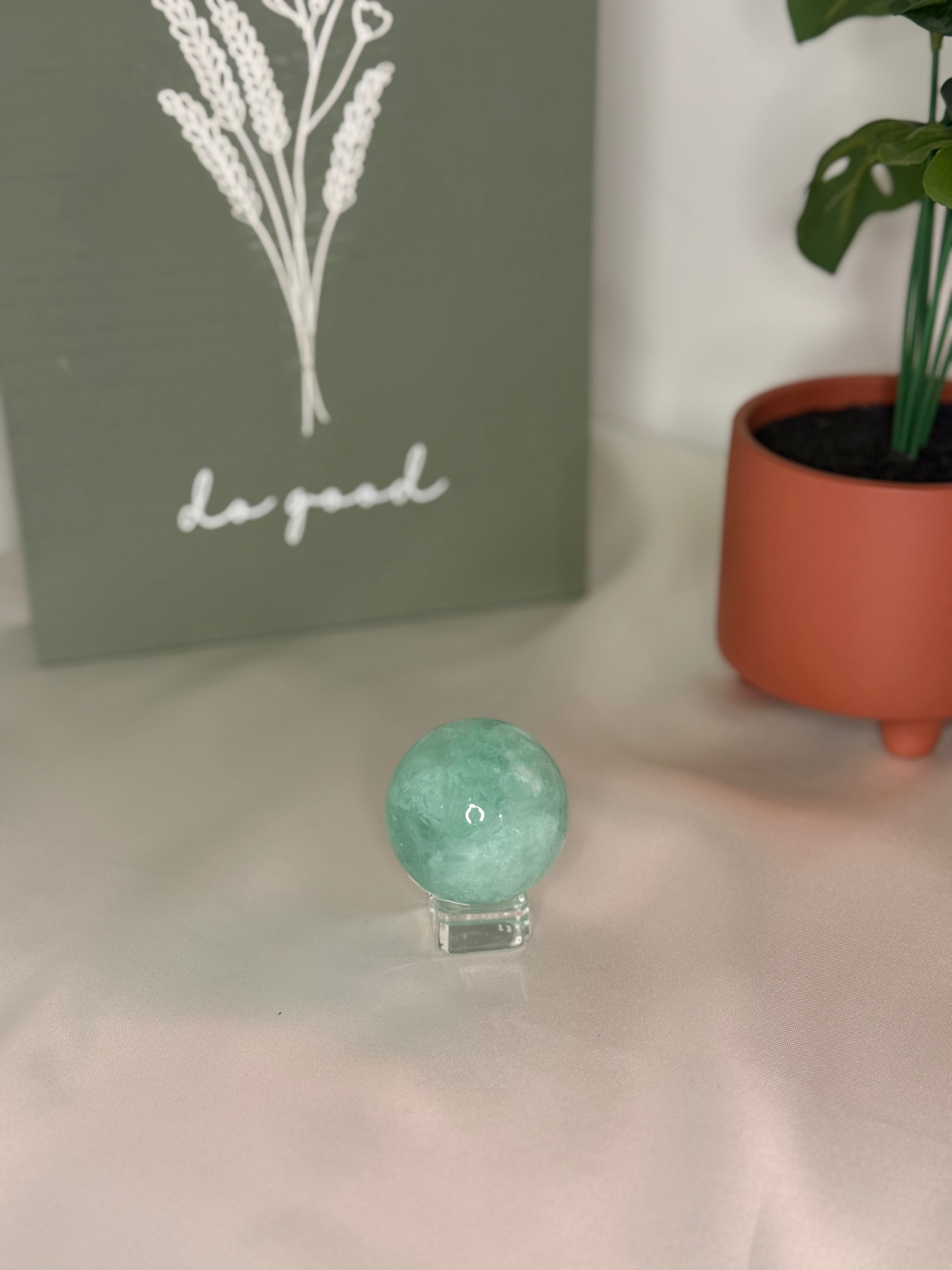 Baja fluorite sphere