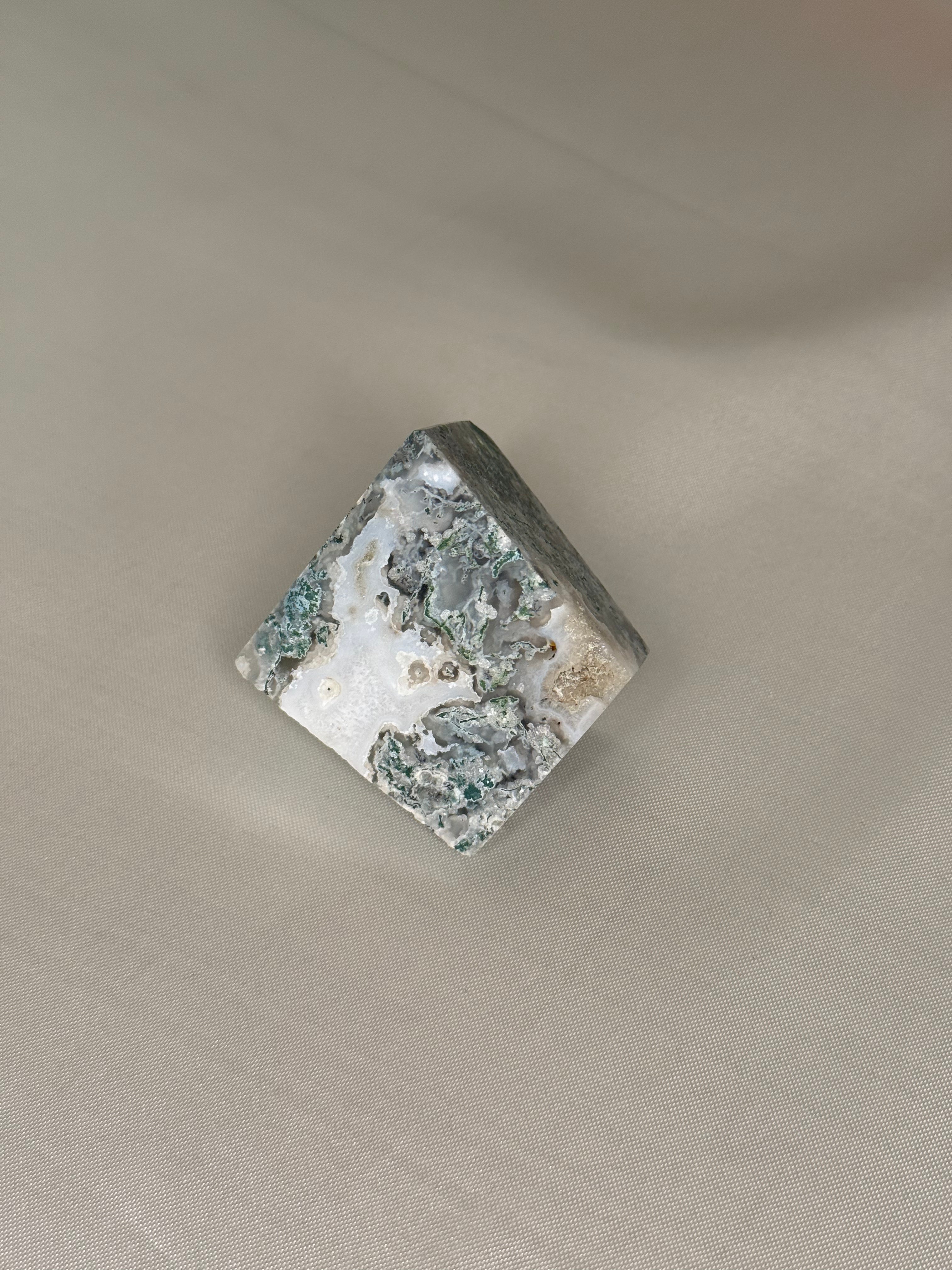 Moss agate freeforms