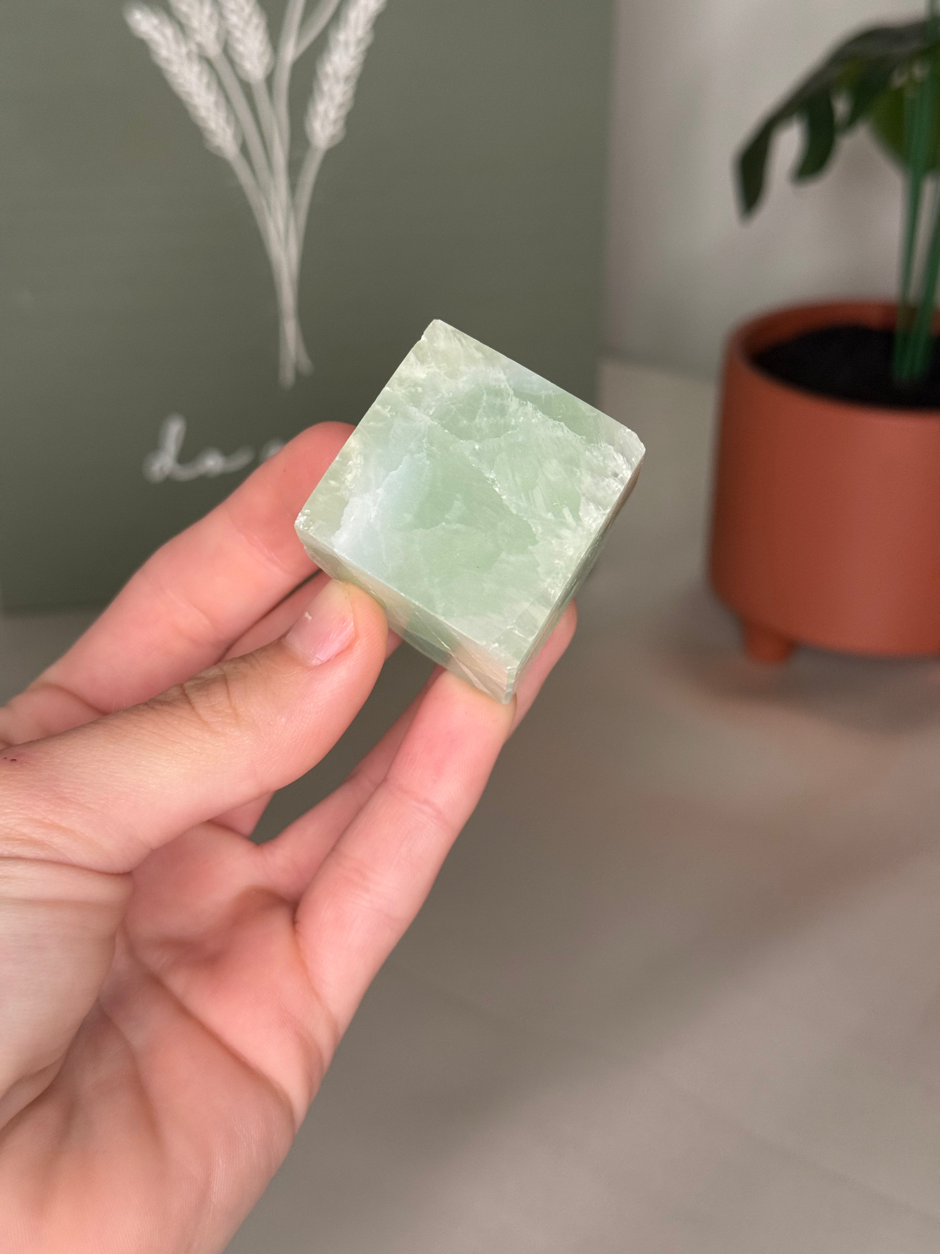 Floating Caribbean calcite cubes