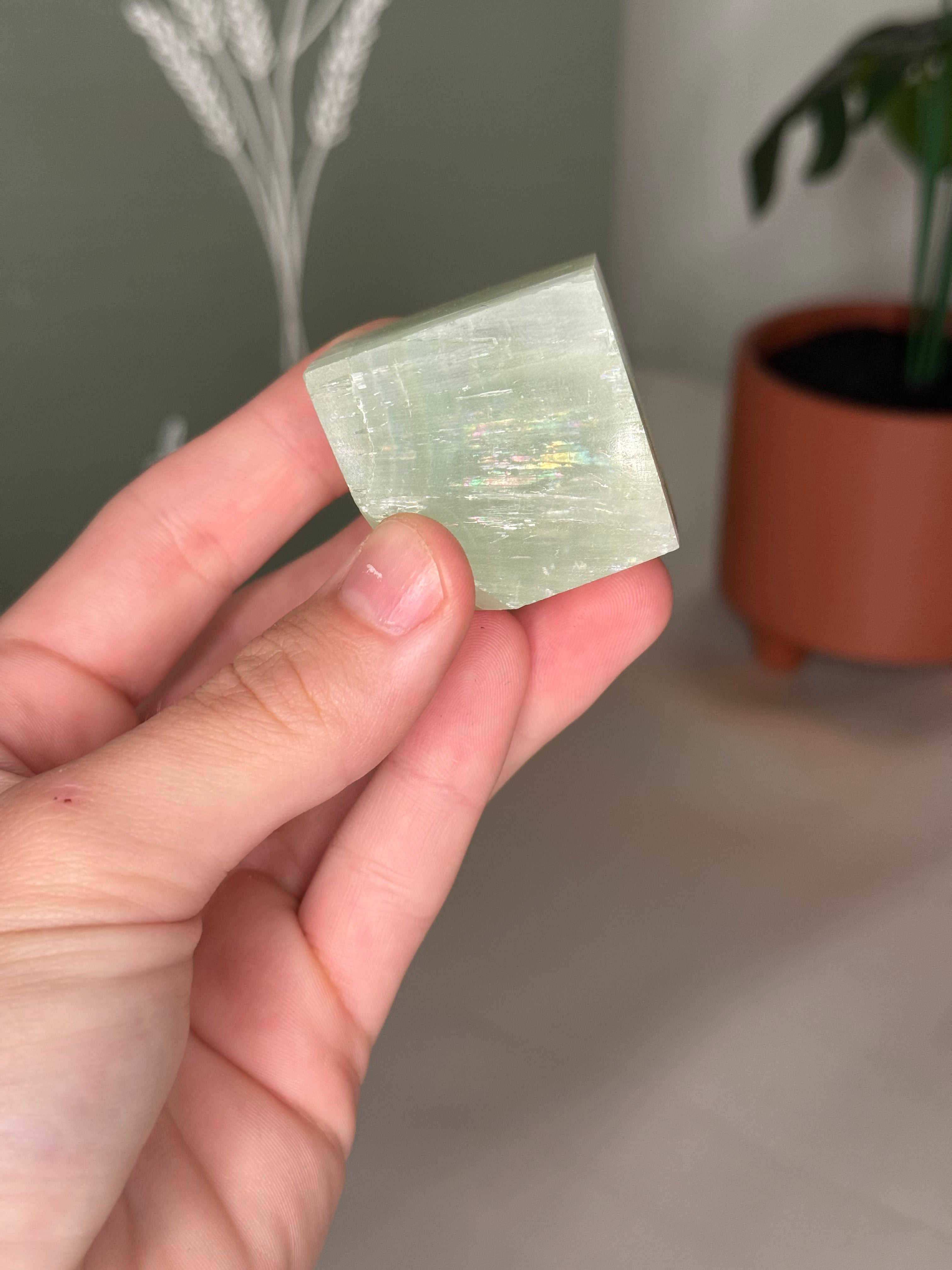 Floating Caribbean calcite cubes