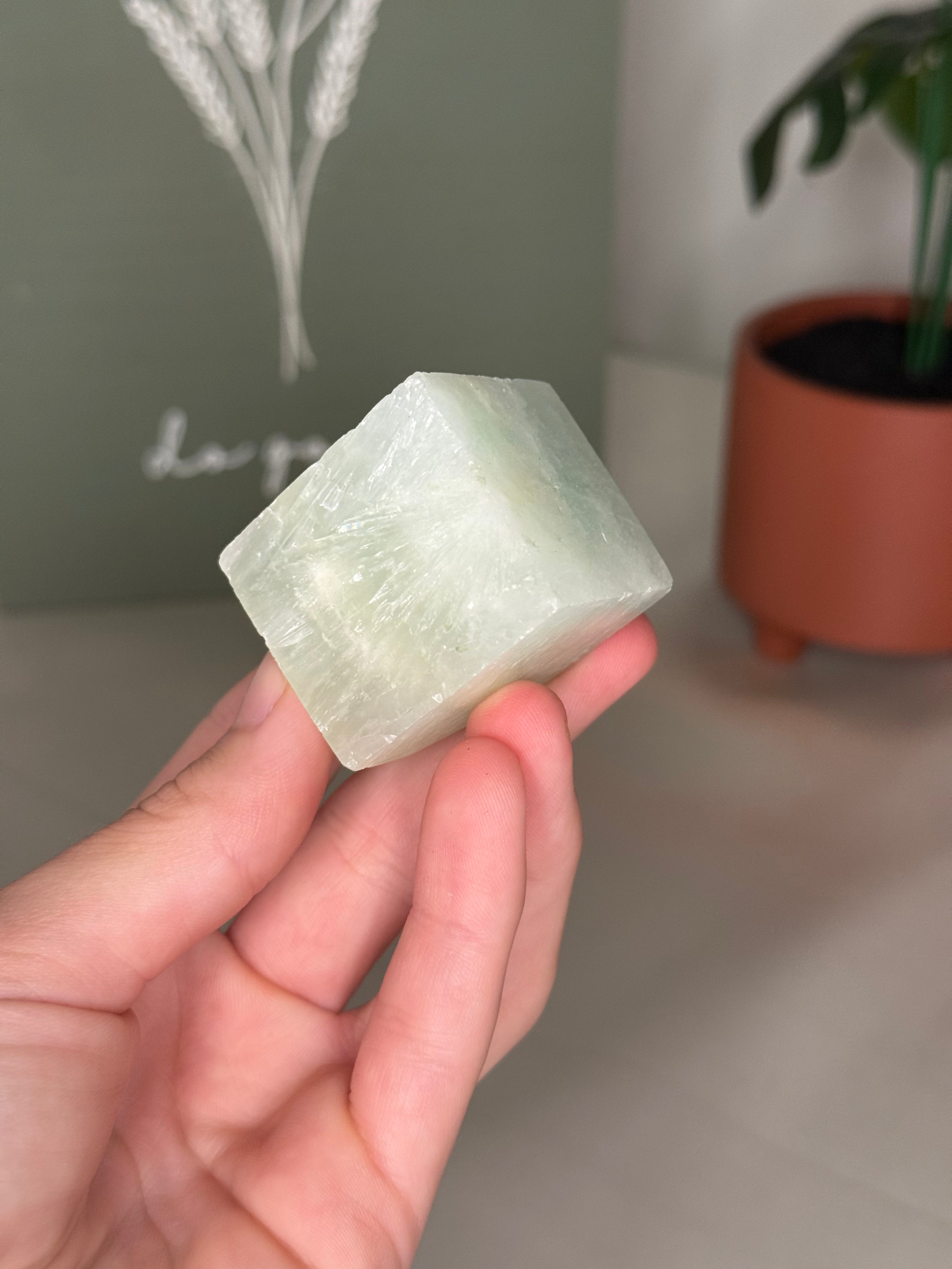 Floating Caribbean calcite cubes
