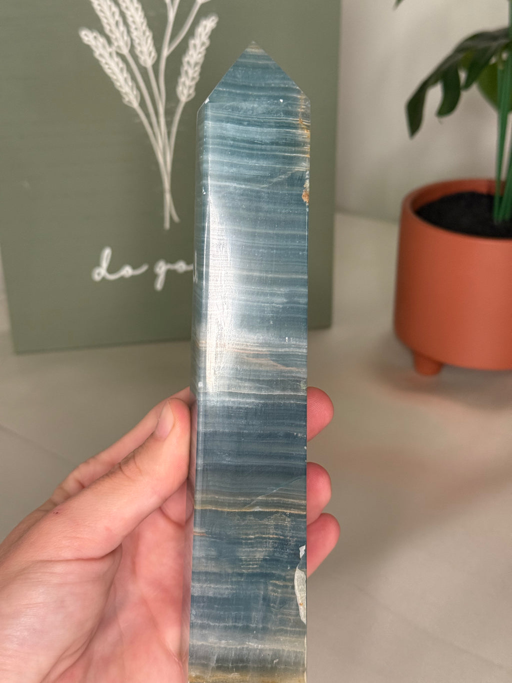 Blue onyx tower