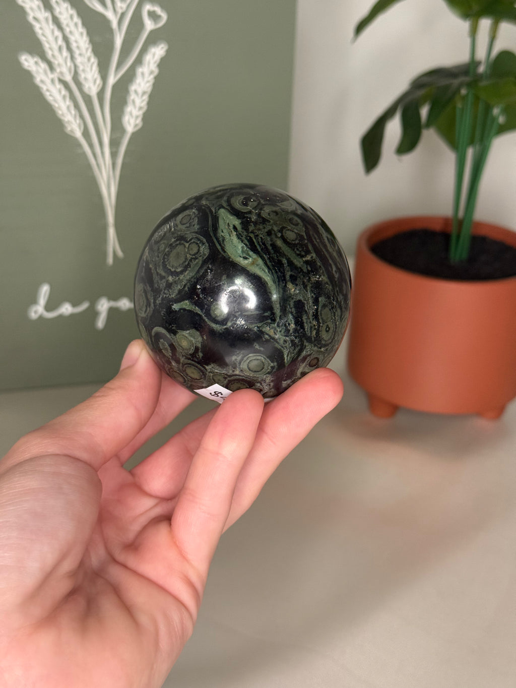 Kambaba jasper sphere