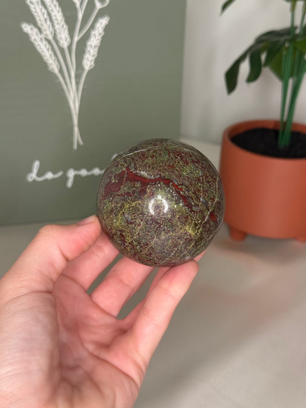 Dragons bloodstone sphere