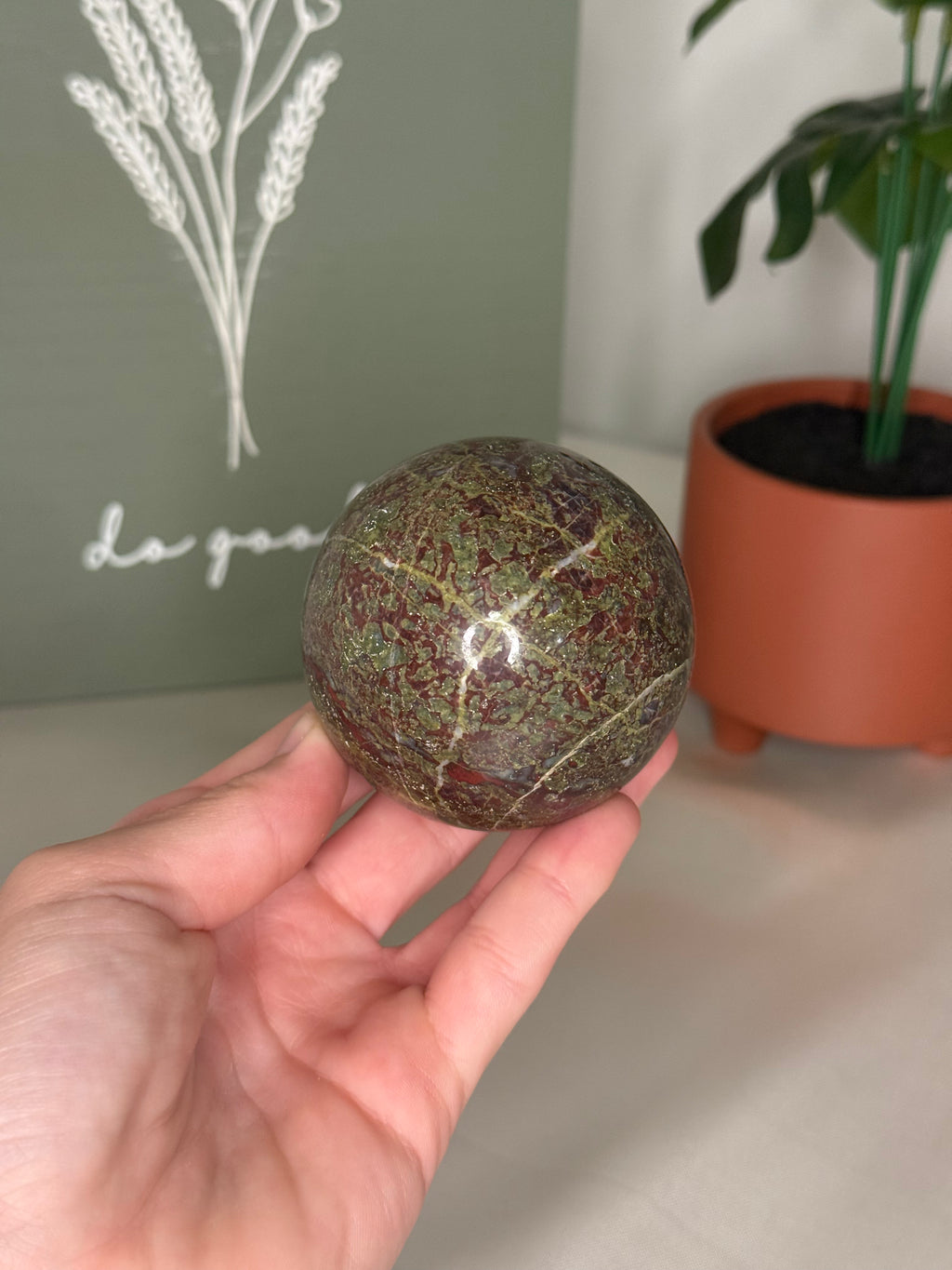 Dragons bloodstone sphere
