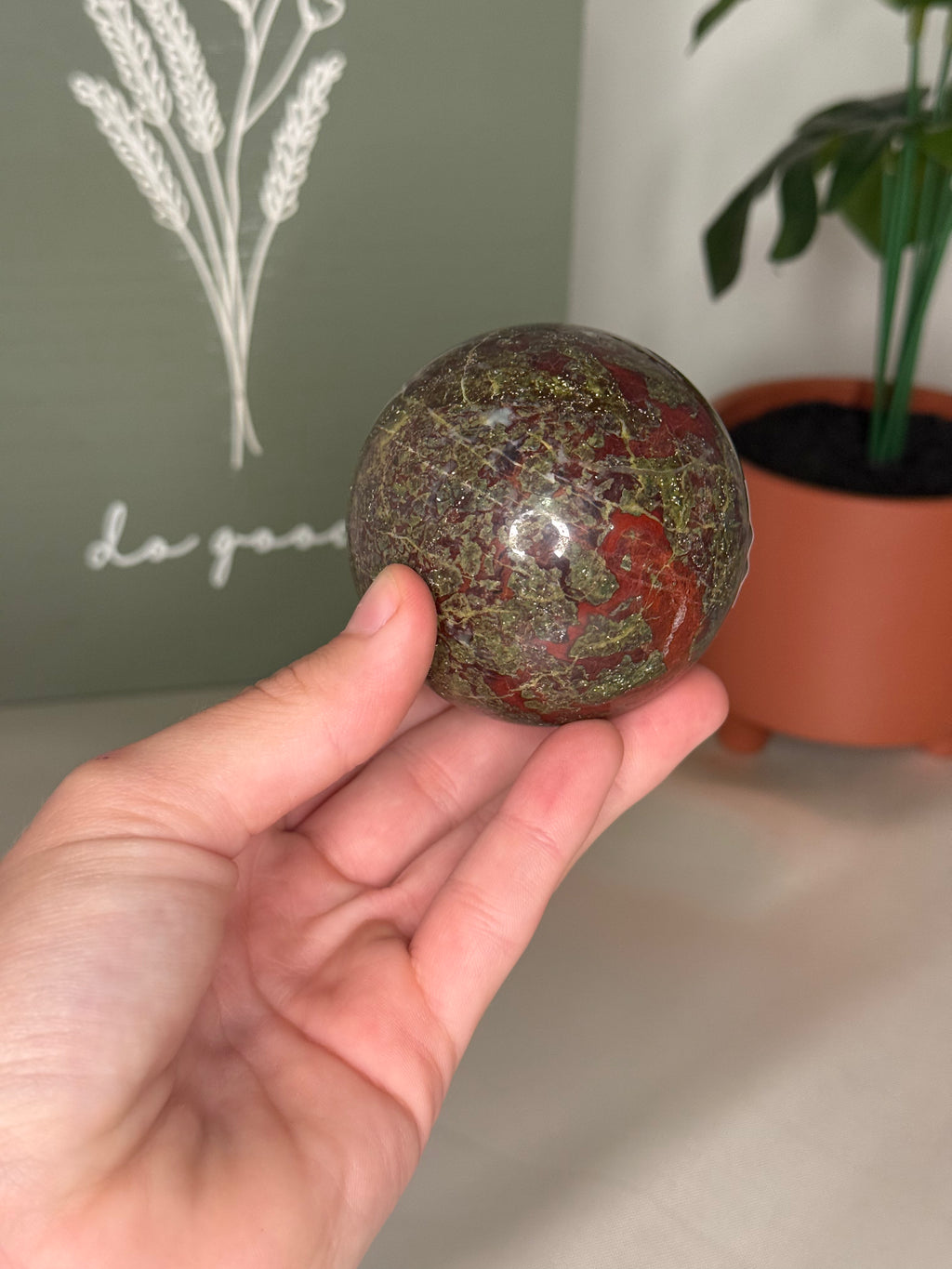 Dragons bloodstone sphere