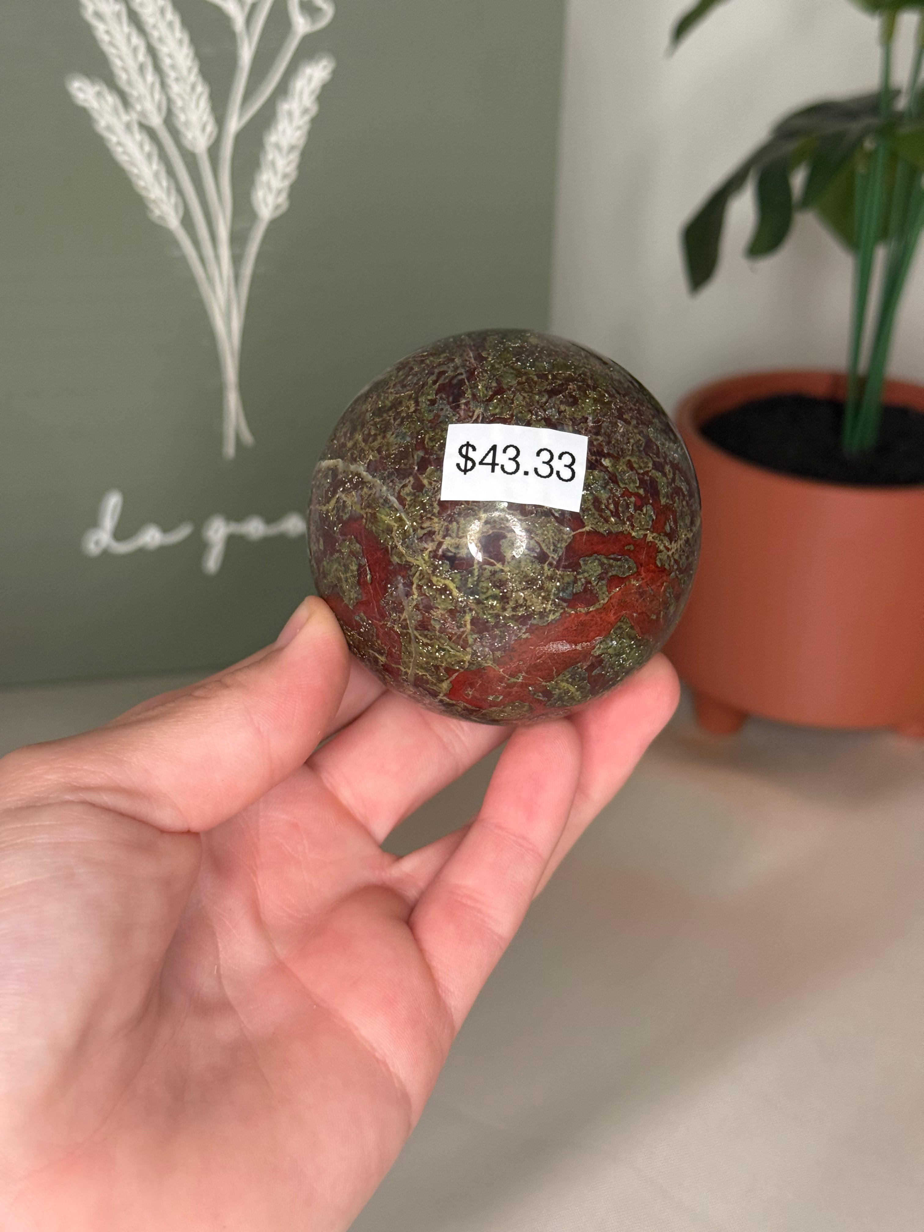 Dragons bloodstone sphere