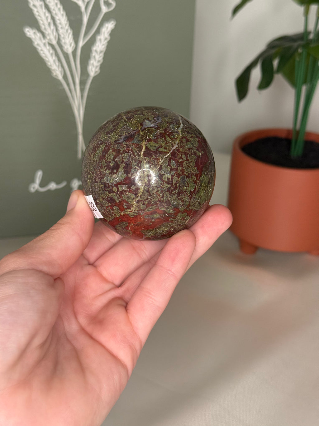 Dragons bloodstone sphere